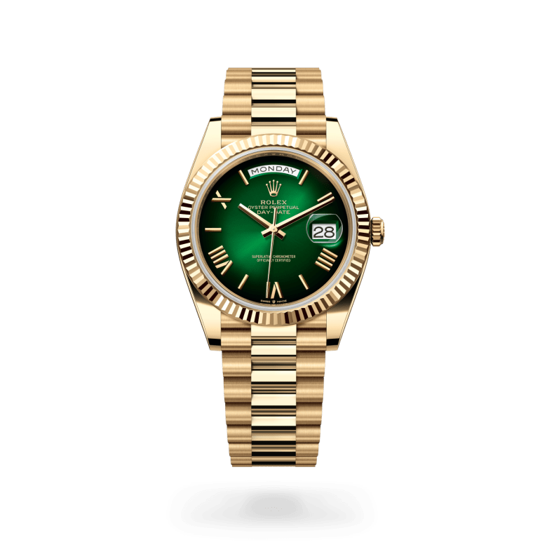 rolex day-date in 18 ct yellow gold, m228238-0069 - ben bridge