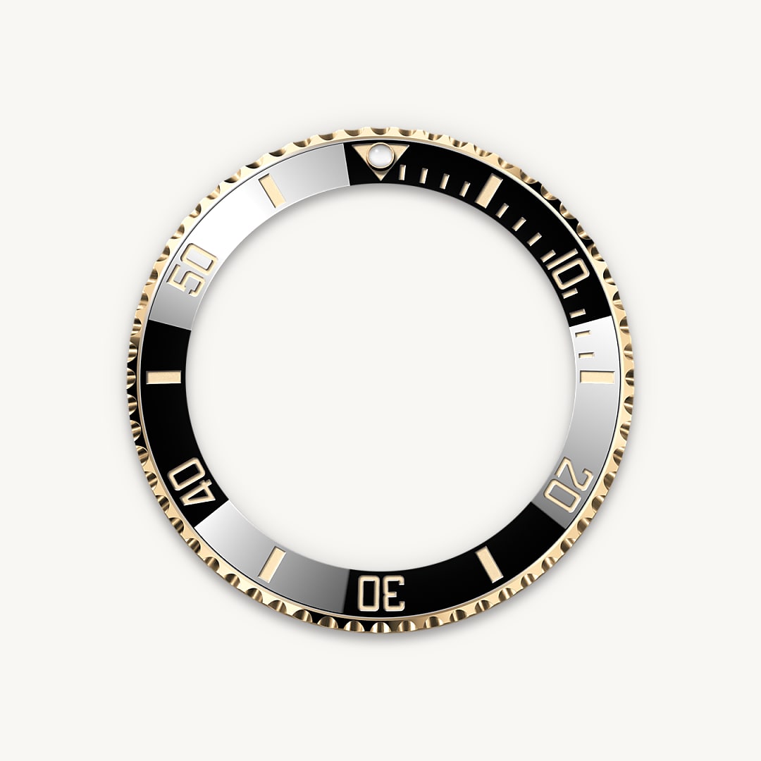 rolex submariner in yellow rolesor - combination of oystersteel and yellow gold, m126613ln-0002 - unidirectional rotatable bezel - ben bridge