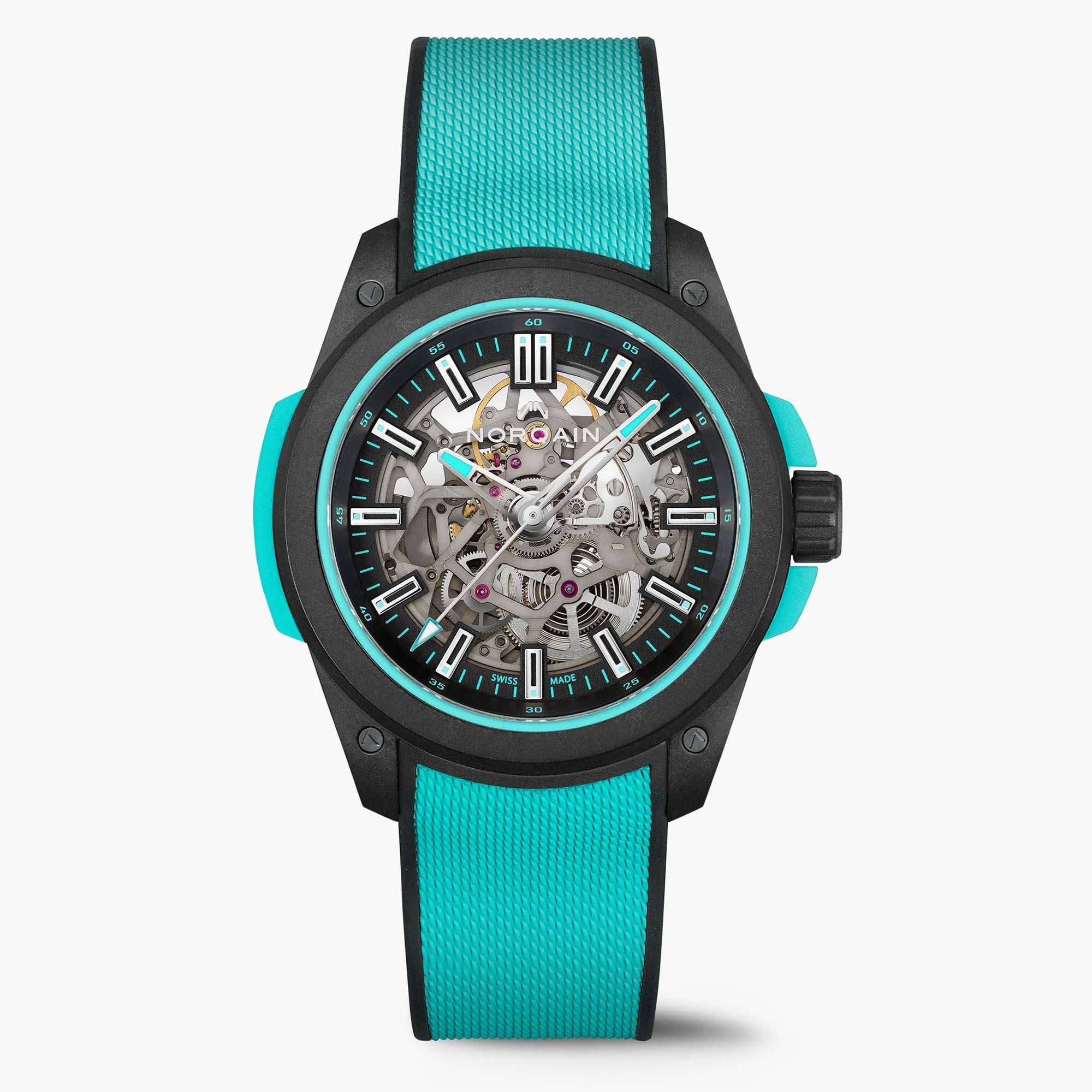 NORQAIN Wild ONE Skeleton Dial Watch, 42mm