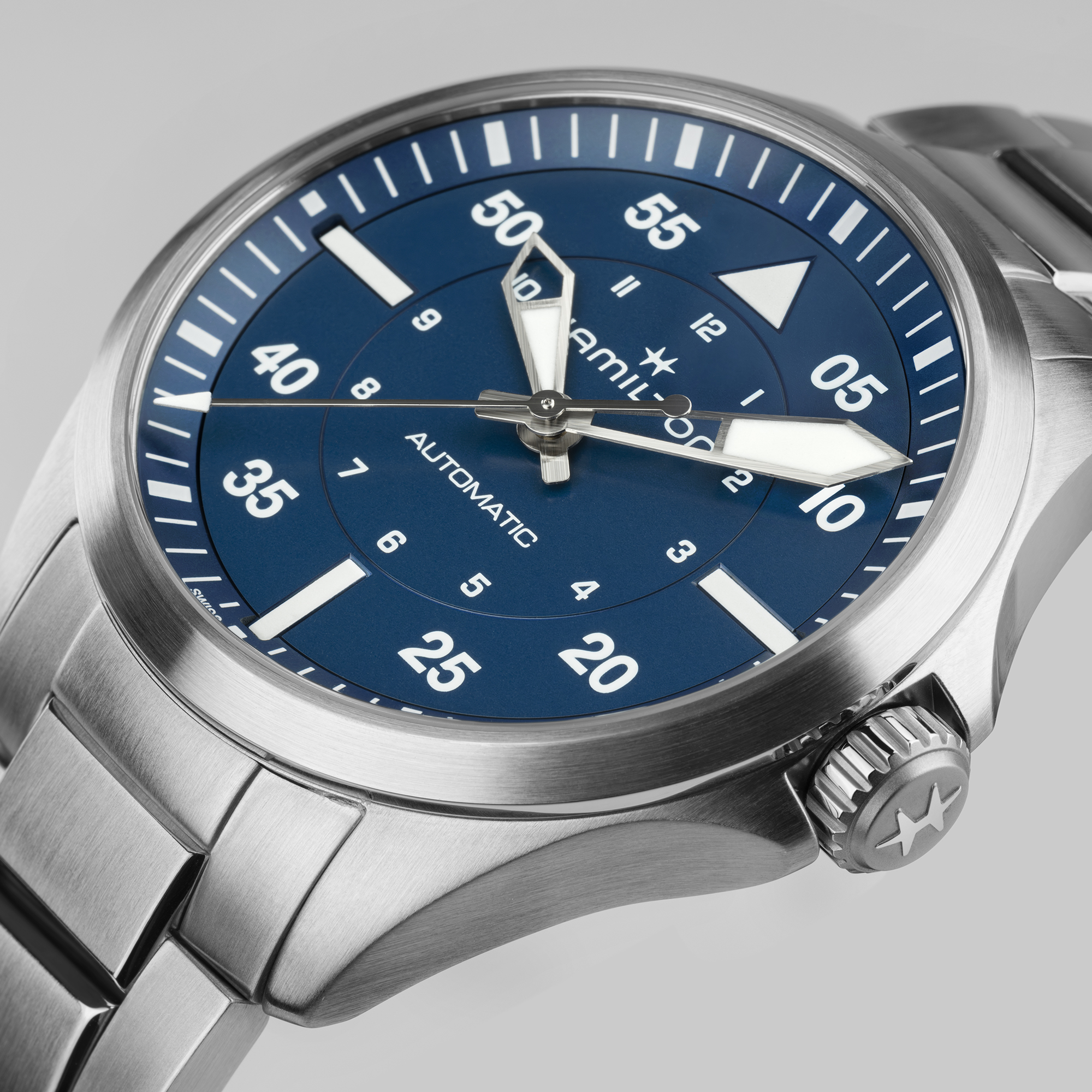 Hamilton Khaki Aviation Pilot Auto Watch Blue Dial, 39mm