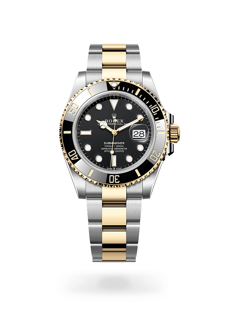rolex submariner in yellow rolesor - combination of oystersteel and yellow gold, m126613ln-0002 - ben bridge