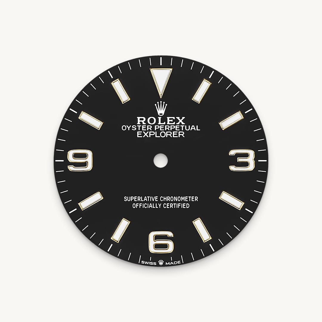 rolex explorer in yellow rolesor - combination of oystersteel and yellow gold, m124273-0001 - black dial - ben bridge