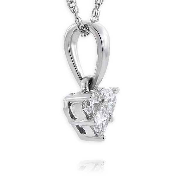 Mini Heart Diamond Pendant 14K