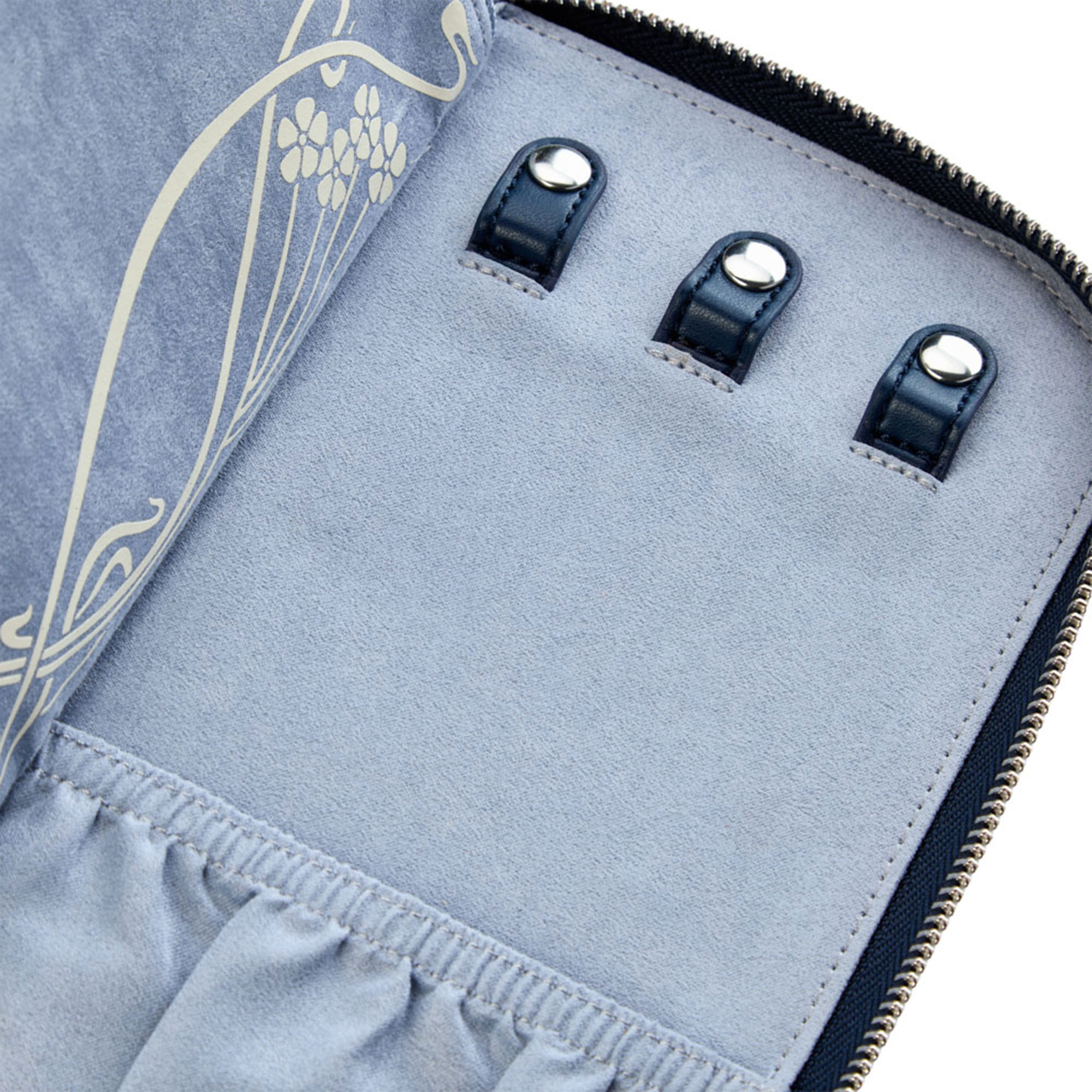 WOLF X LIBERTY All Over Ianthe Travel Jewelry Portfolio - Navy