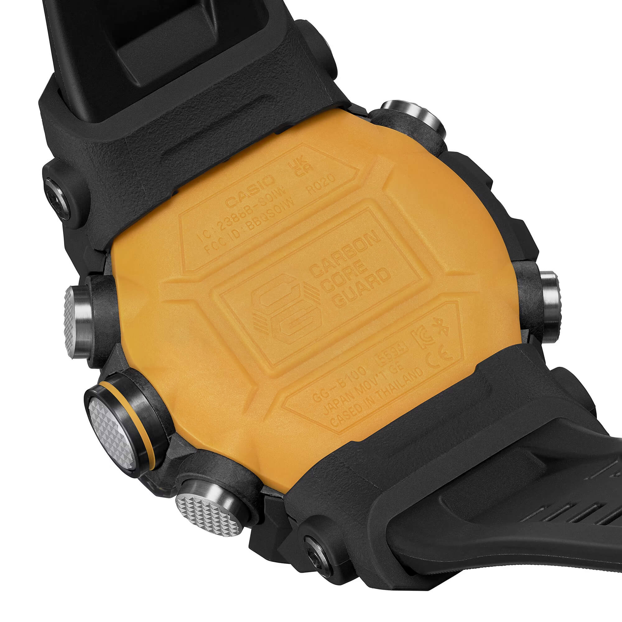 G-Shock Master of G-Land Watch Black Dial Black Resin Strap, 55.4mm