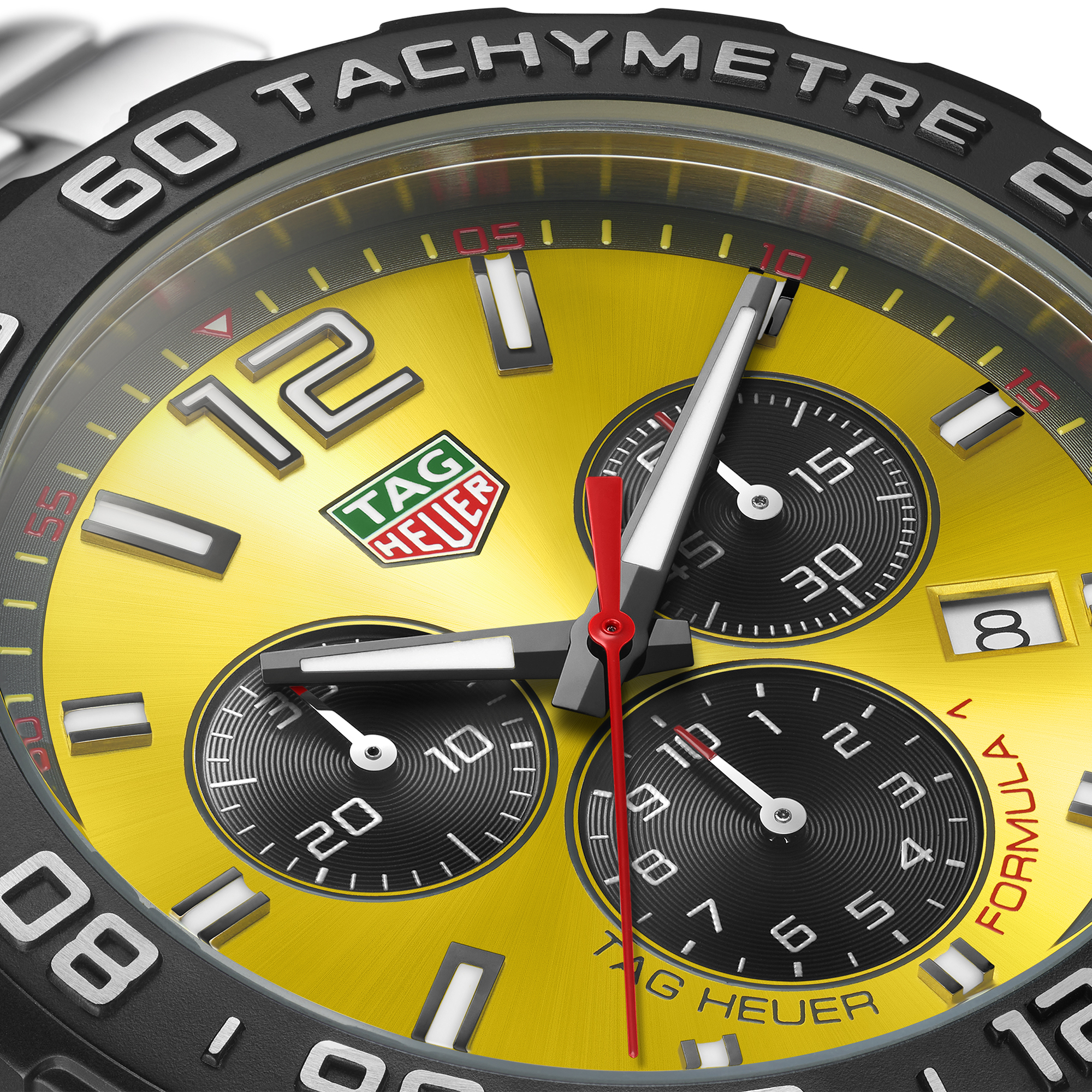 TAG Heuer Formula 1 Chronograph Yellow Dial, 43mm