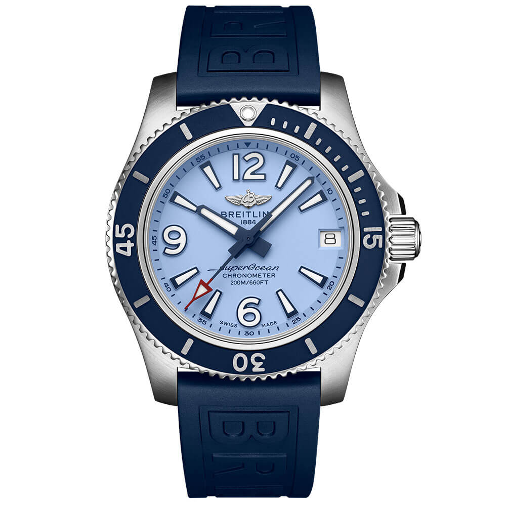 Breitling Superocean Automatic 36 Blue Rubber Watch, 36mm - A17316D81C1S1 | Ben Bridge Jeweler