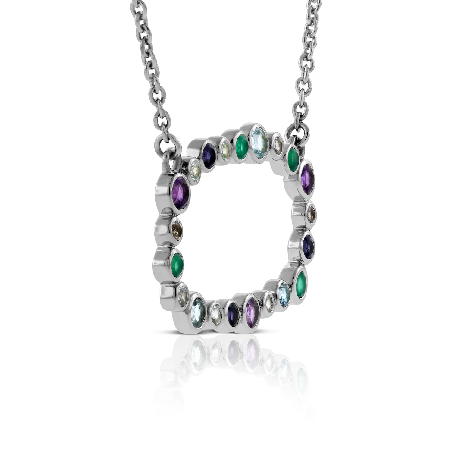 Scattered Gemstone Necklace