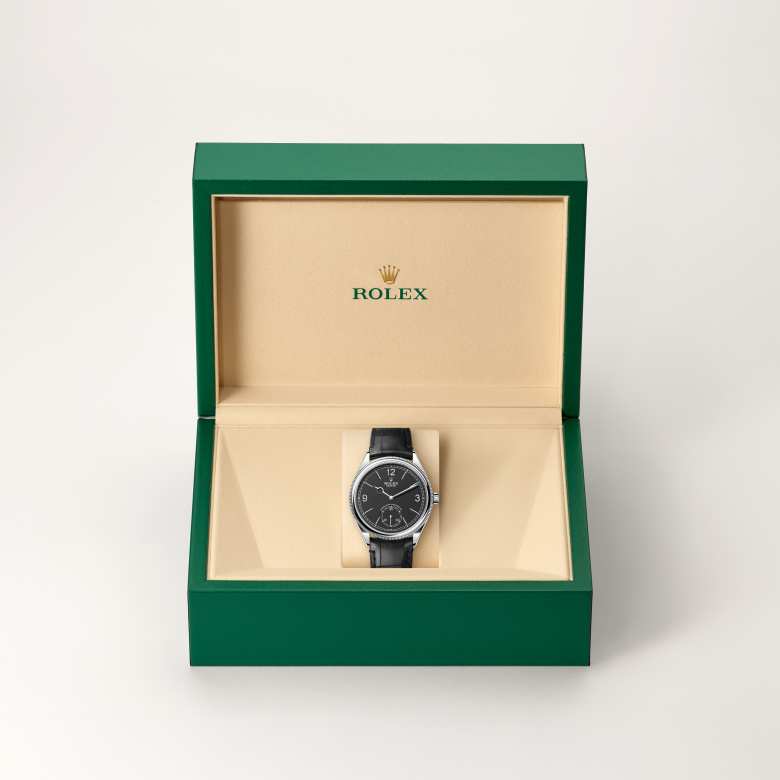 rolex 1908 in 18 ct white gold, m52509-0002 - in rolex box - ben bridge