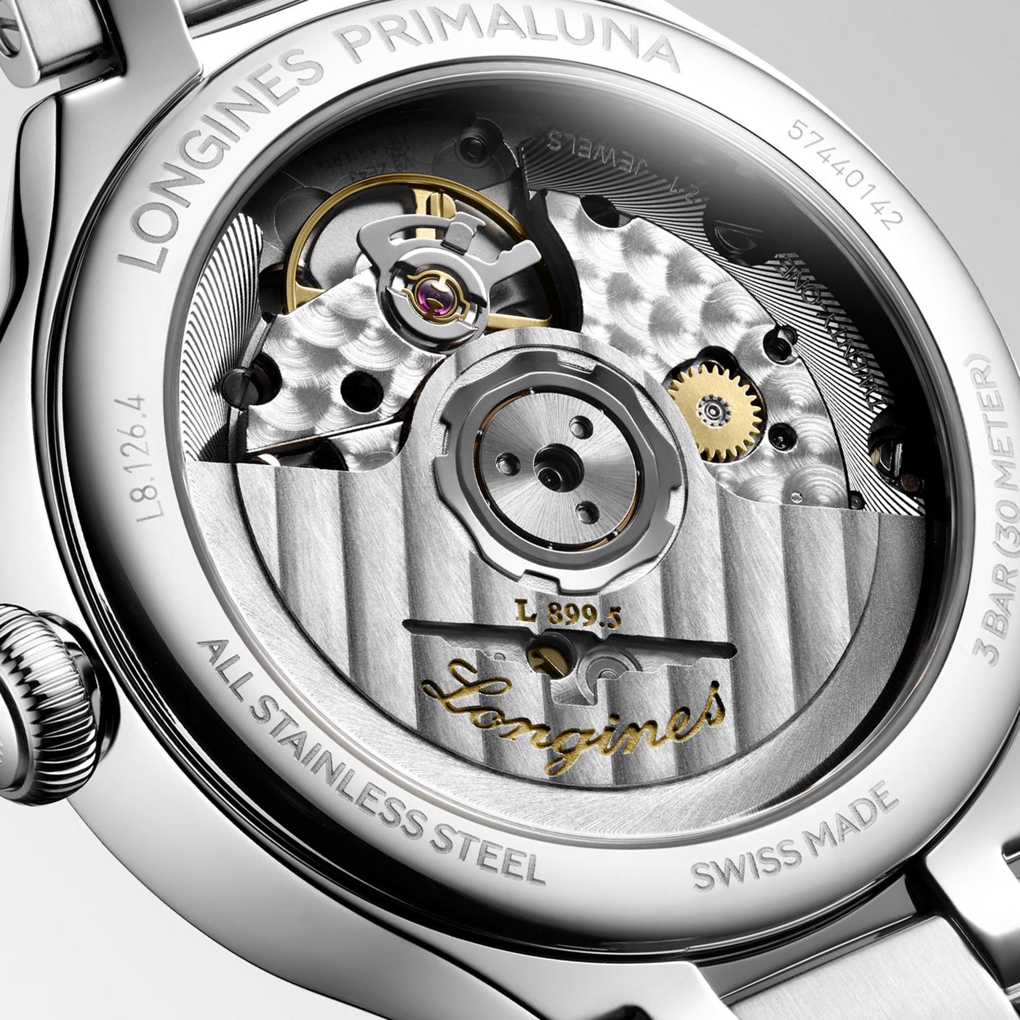 Longines Primaluna Moonphase White Dial Watch, 34mm