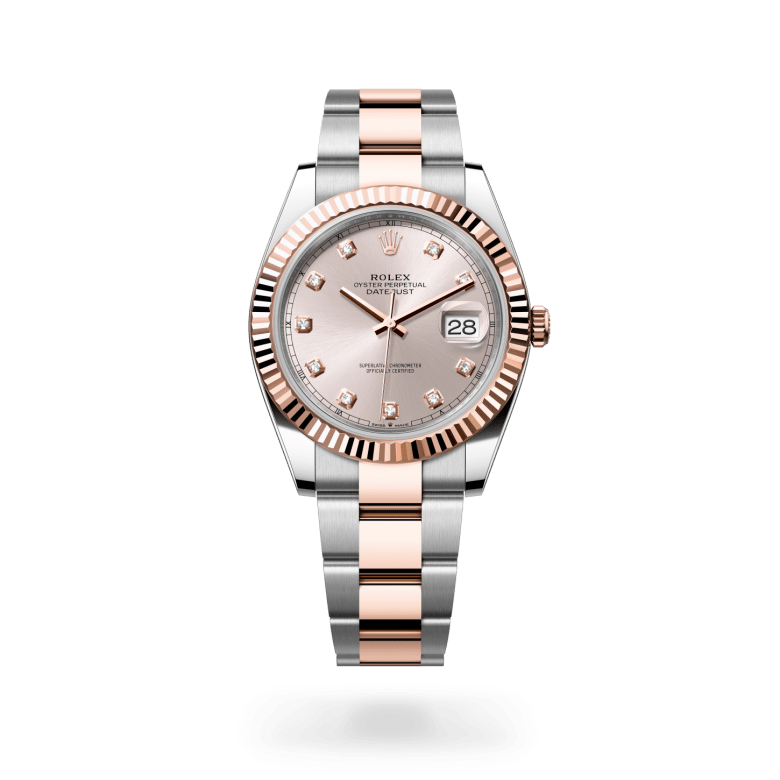 rolex datejust in everose rolesor - combination of oystersteel and everose gold, m126331-0007 - ben bridge