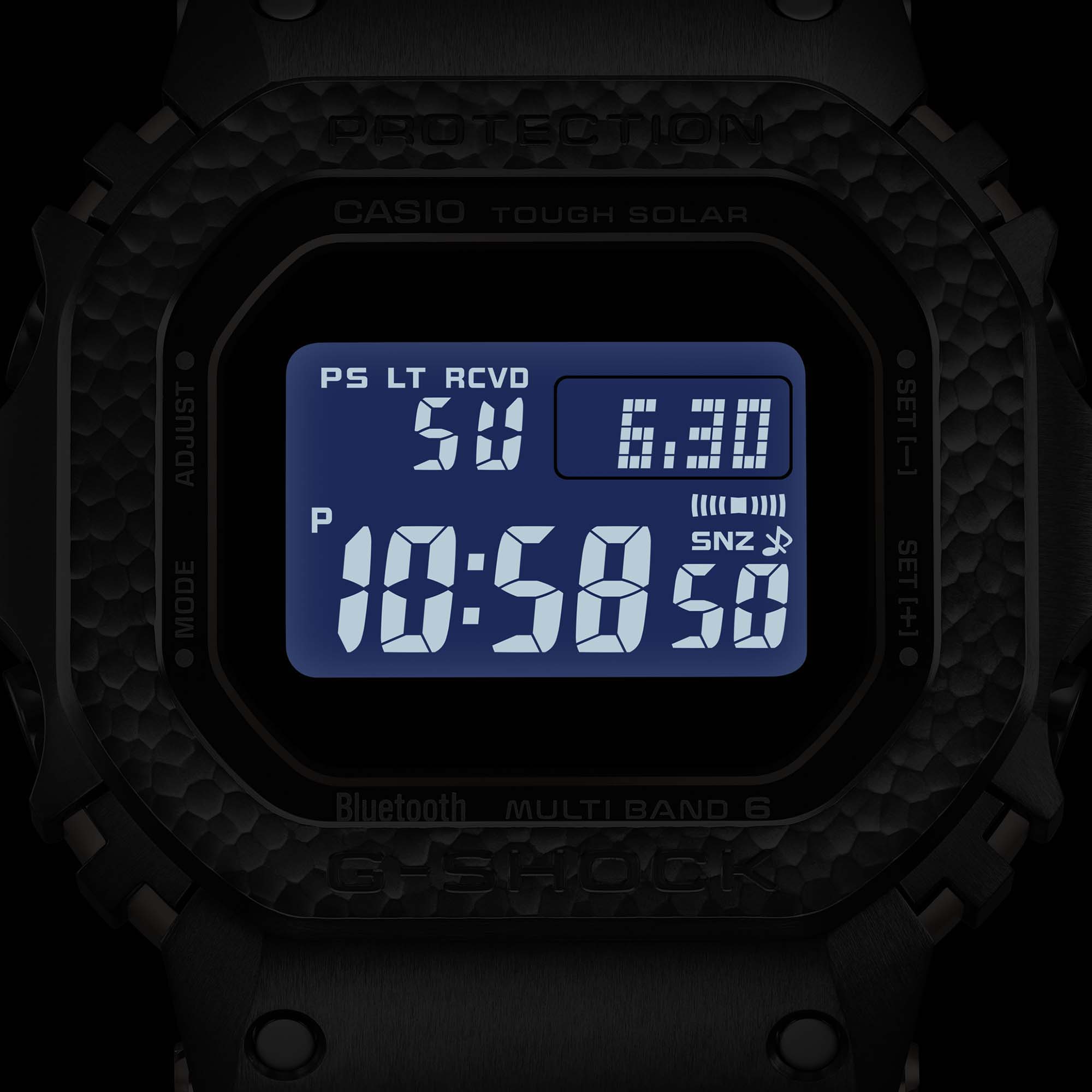 G-Shock MR-G Series Digital Black Dial Watch, 49.4mm x 43.2mm