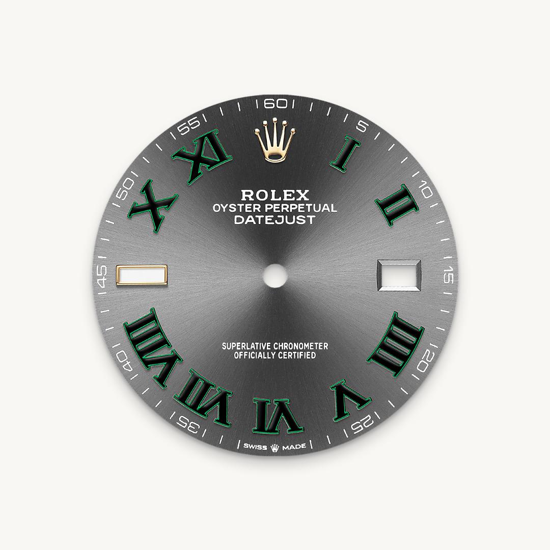 rolex datejust in yellow rolesor - combination of oystersteel and yellow gold, m126333-0019 - slate dial - ben bridge