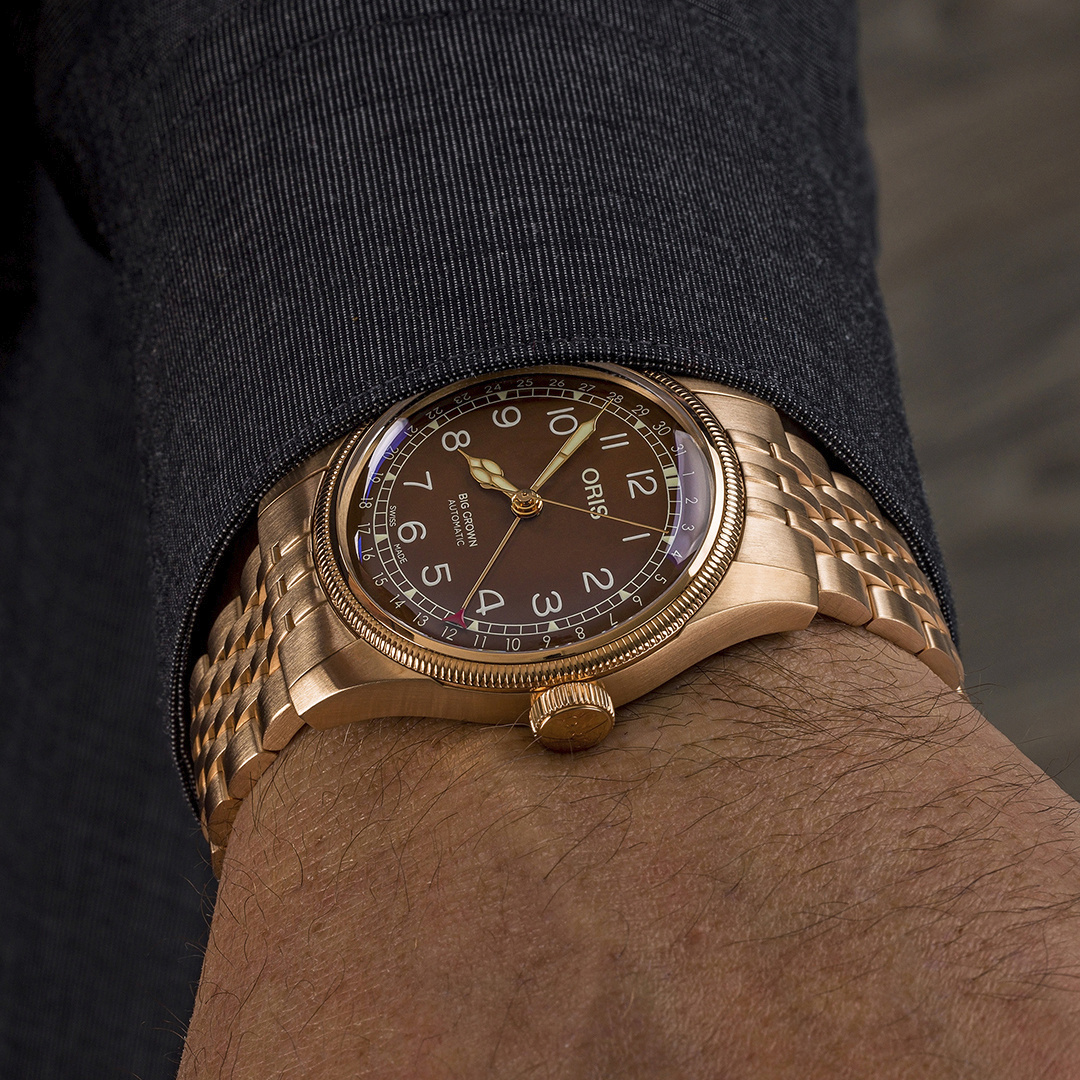 Oris Big Crown Bronze Pointer Date Red Dial, 40 mm