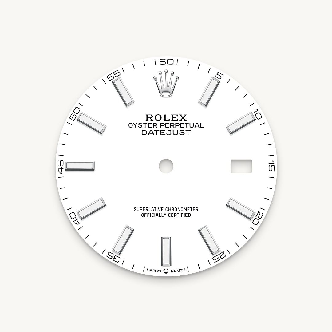 rolex datejust in oystersteel, m126300-0005 - white dial - ben bridge