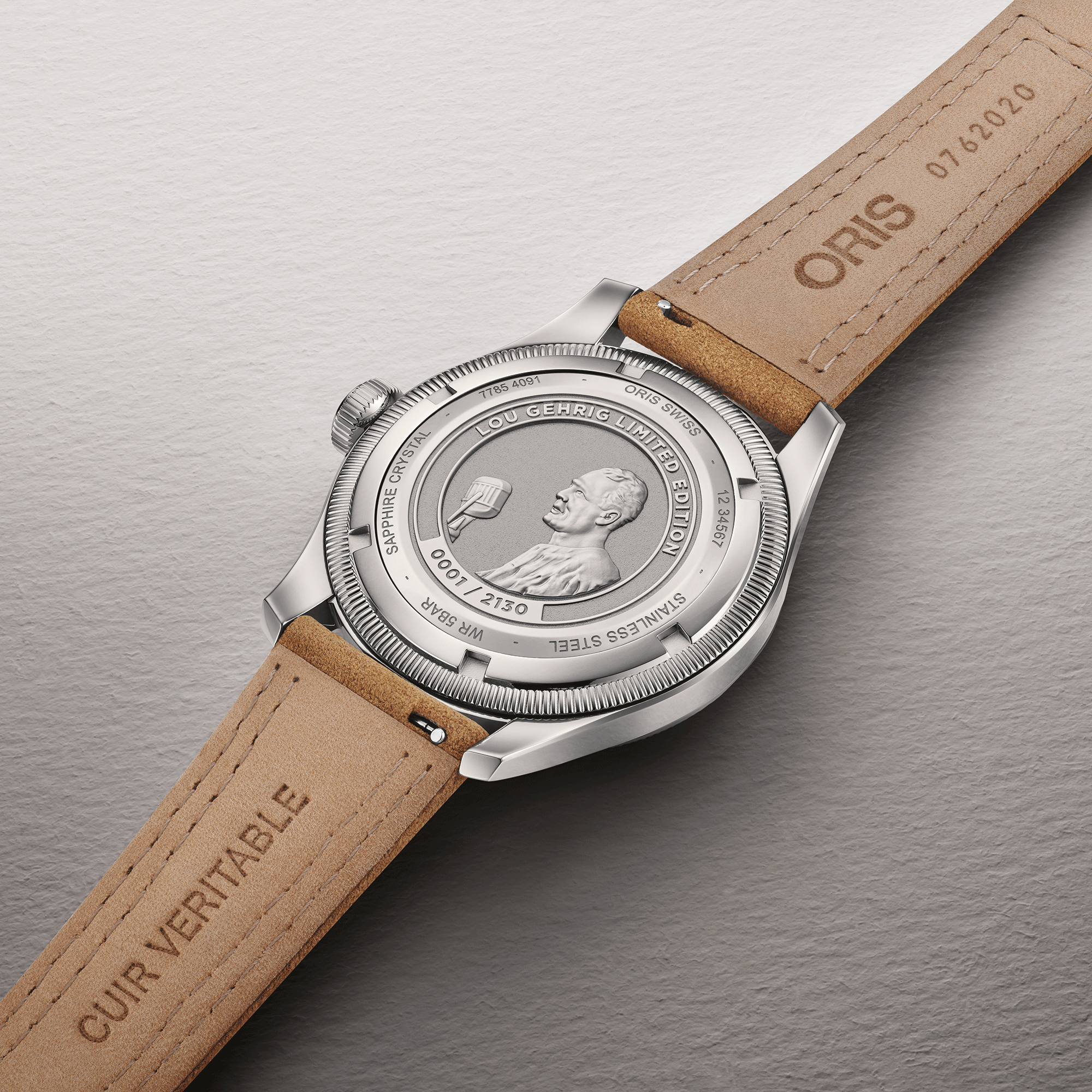 Oris Lou Gehrig Limited Edition Silver Dial Watch, 40mm