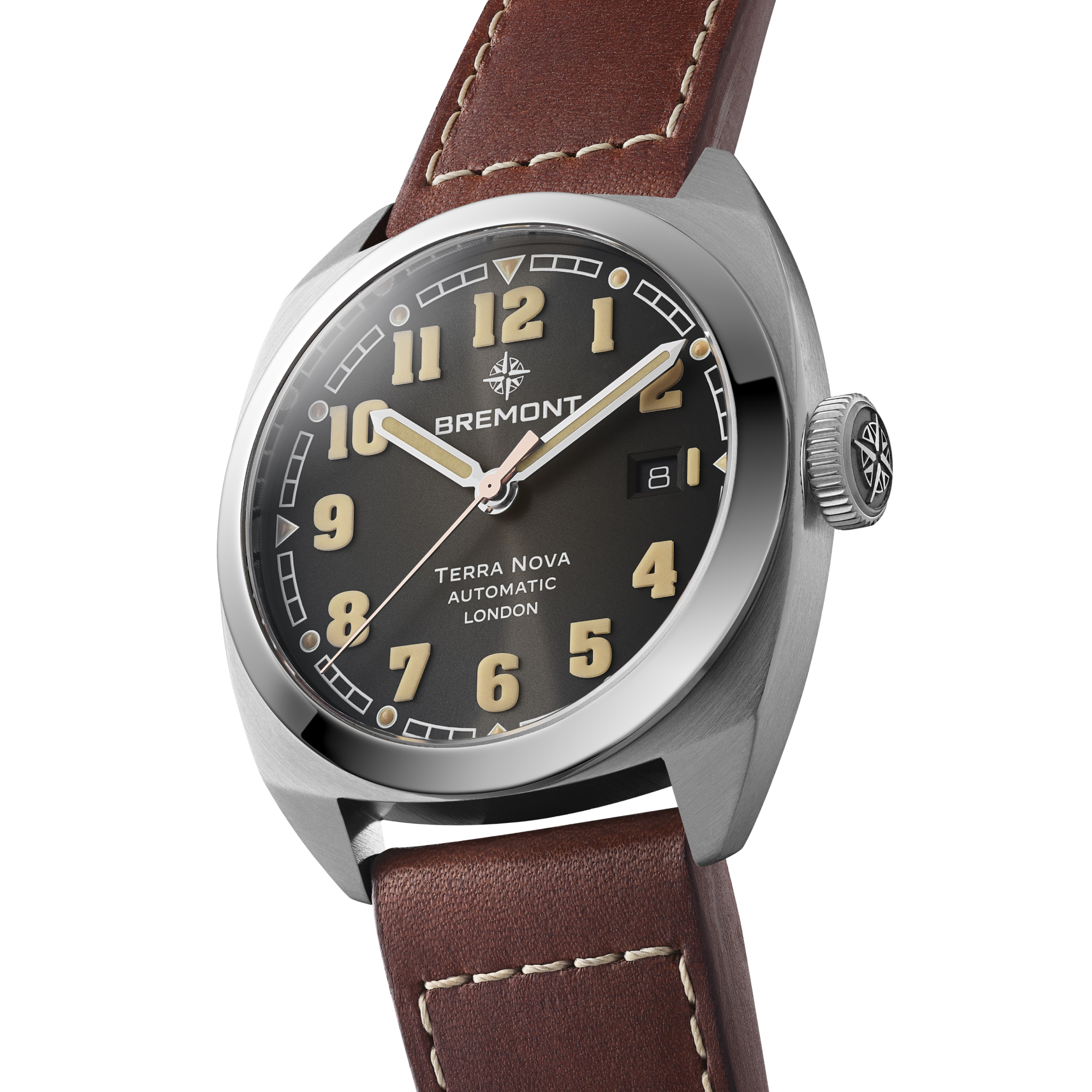 Bremont Terra Nova Date Black Dial Watch, 40.5mm