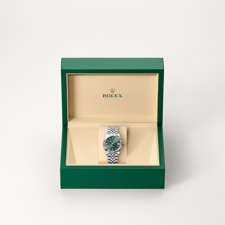 Rolex Datejust 31 White Rolesor - combination of Oystersteel and