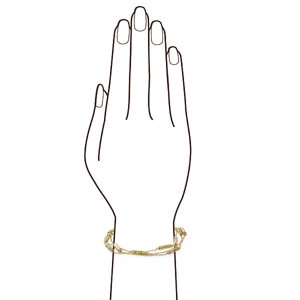 Toscano Three-Strand Beaded Bracelet 18K