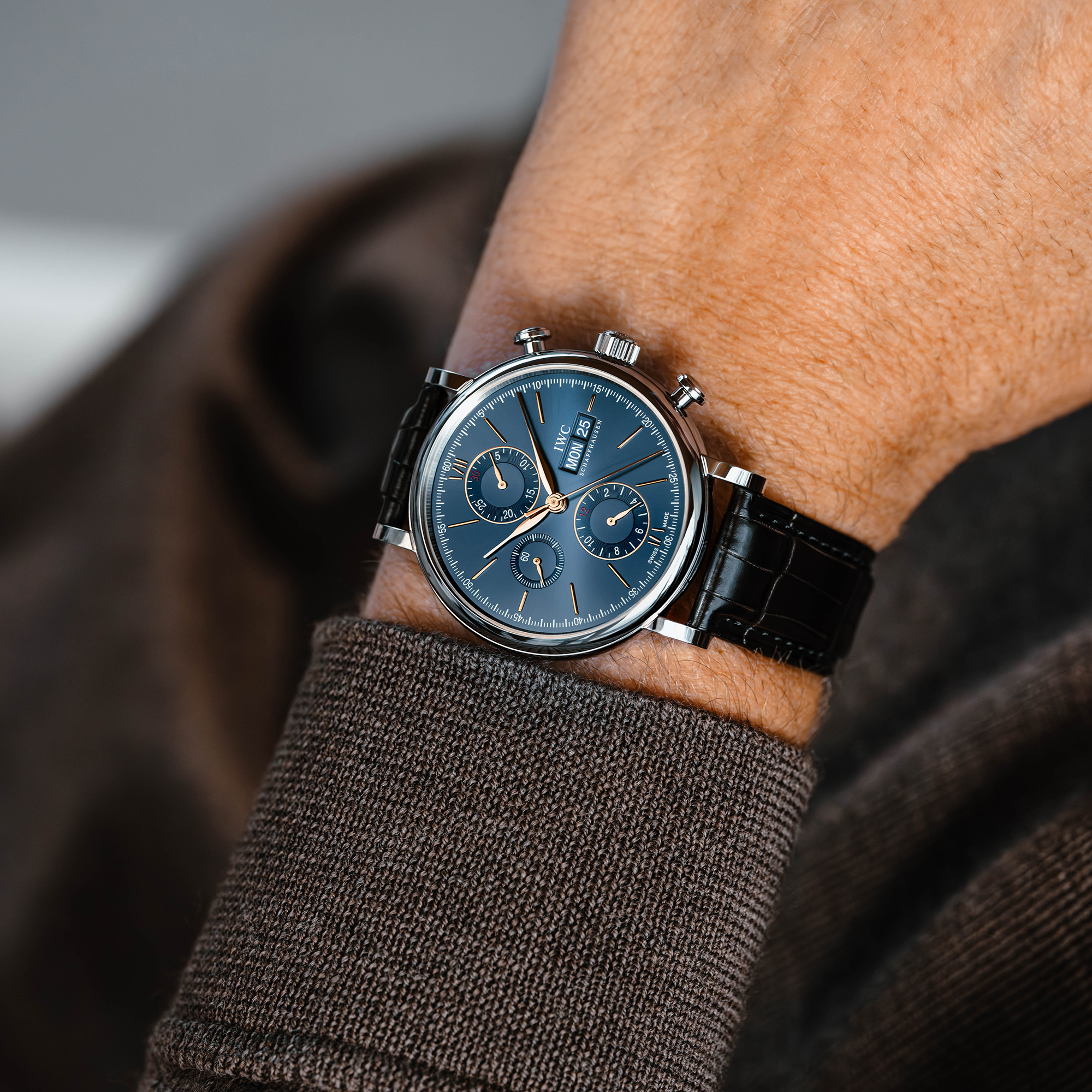 IWC Portofino Chronograph Blue Dial Watch, 42mm