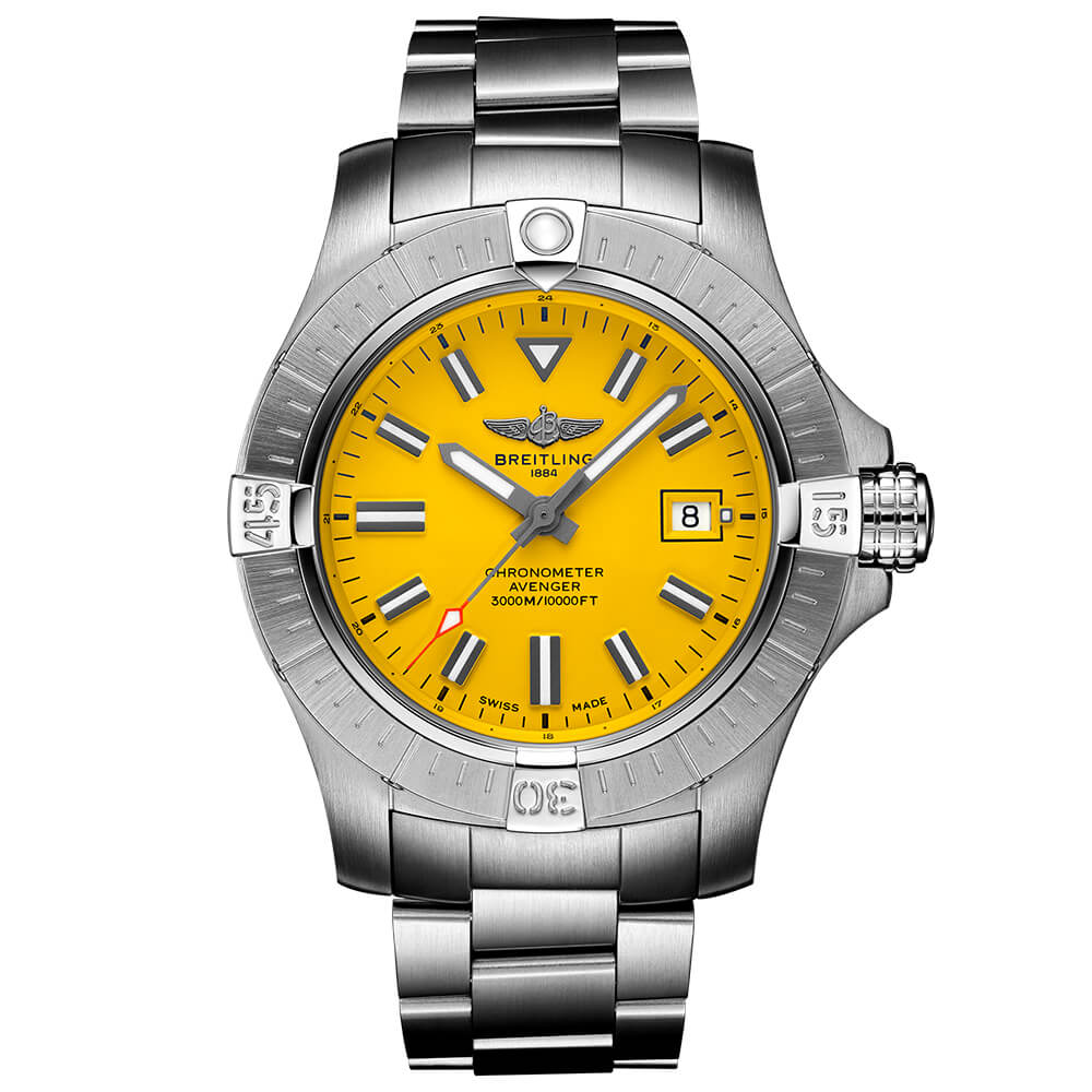 Breitling Avenger Automatic 45 Seawolf Yellow Steel Watch, 45mm -  A17319101I1A1 | Ben Bridge Jeweler
