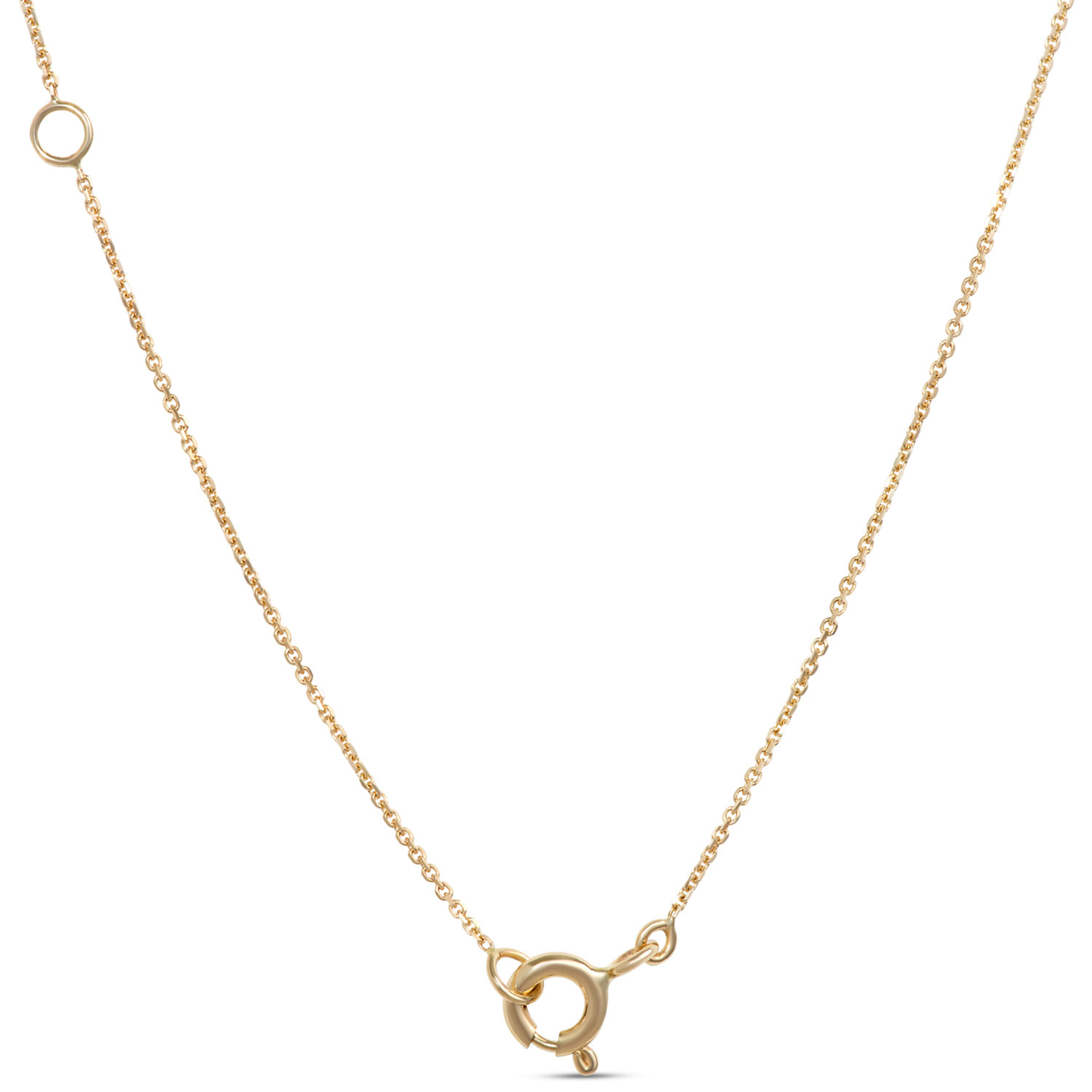 Triple Heart Diamond Necklace, 14K Yellow Gold