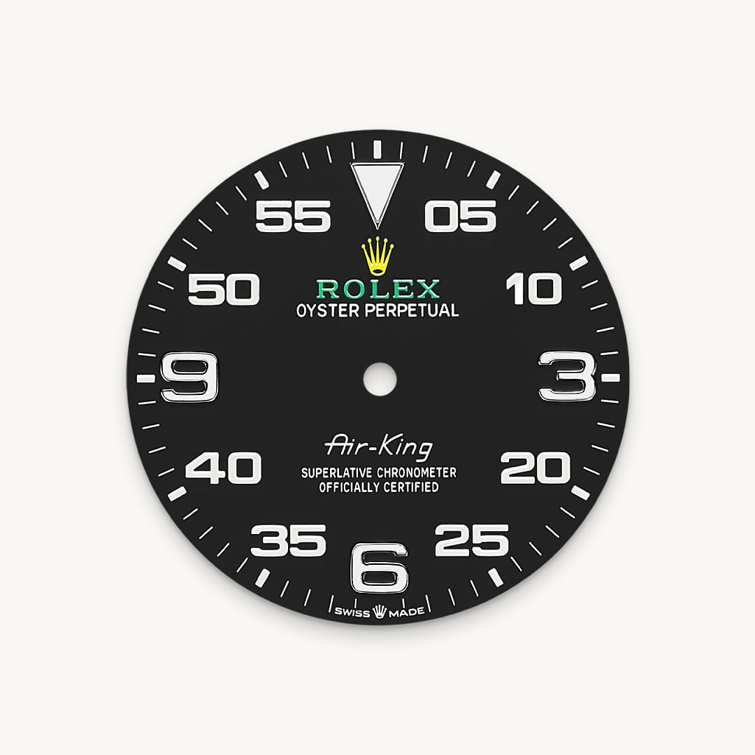 rolex air-king in oystersteel, m126900-0001 - black dial - ben bridge