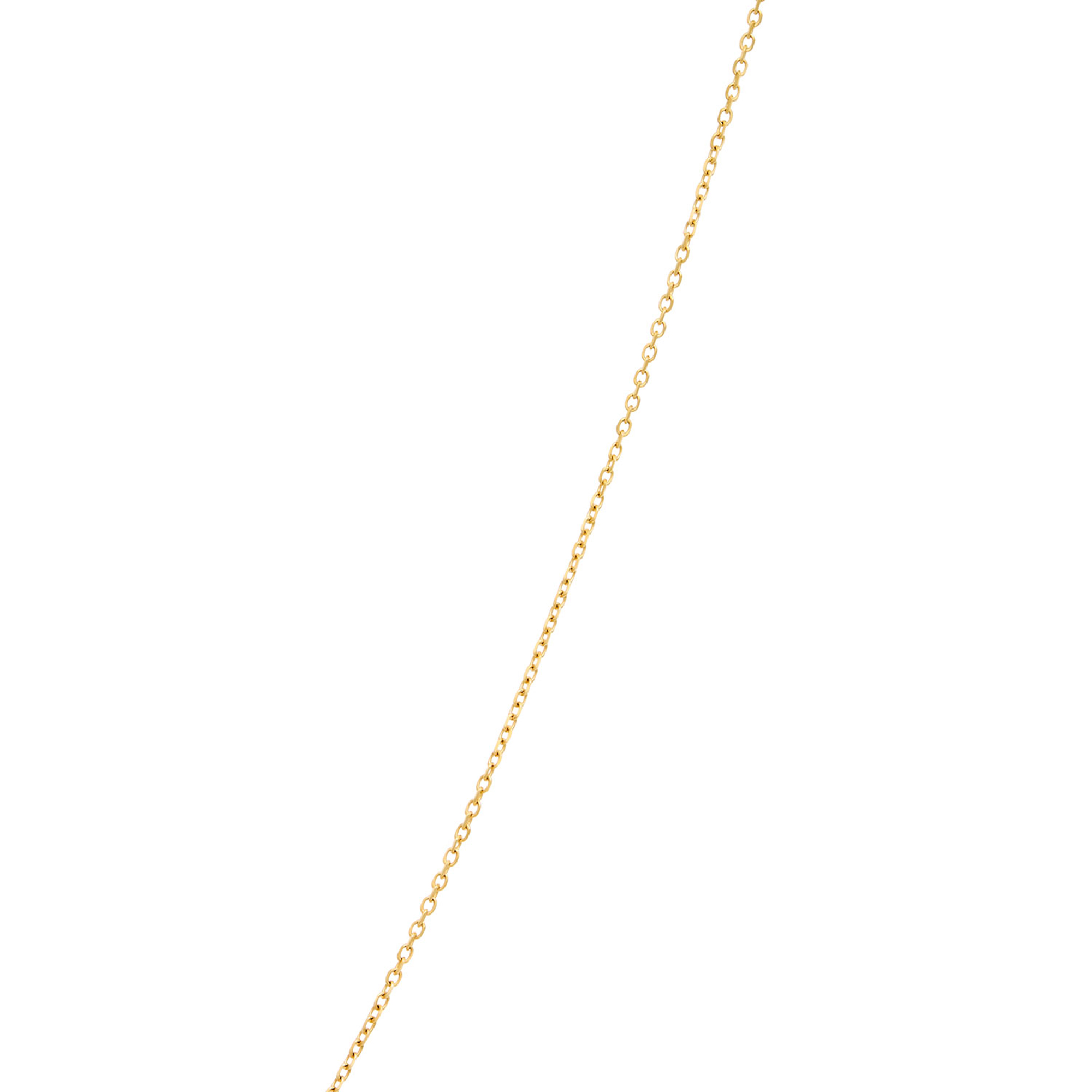Oval Aquamarine Pendant Necklace, 14K Yellow Gold
