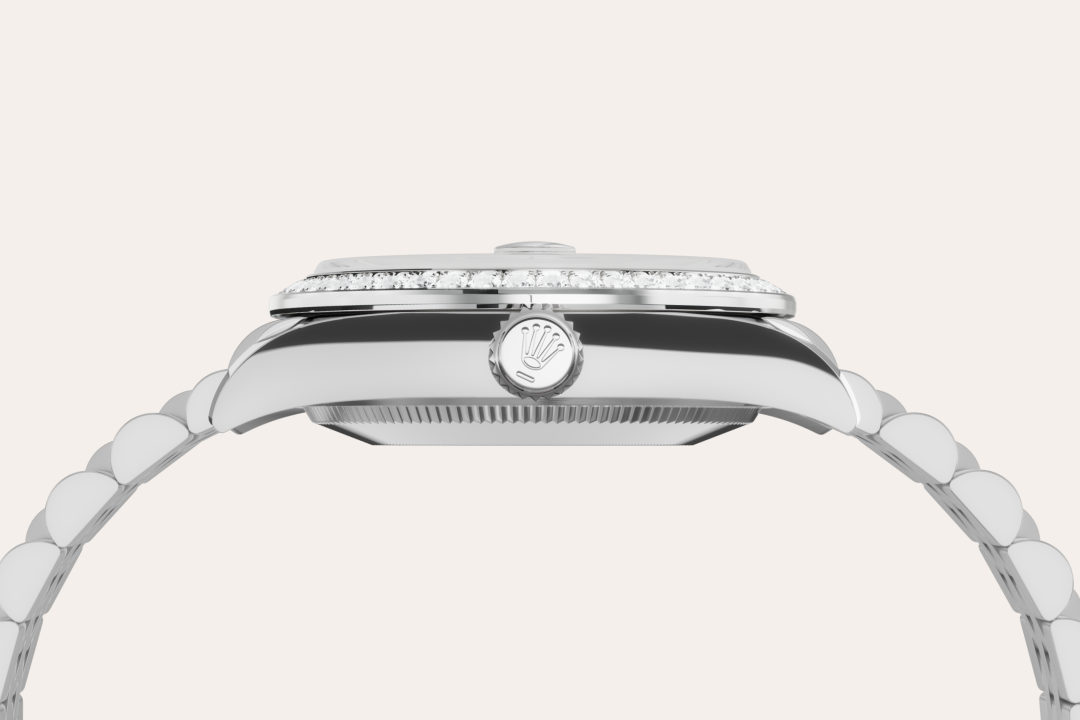 rolex datejust in white rolesor - combination of oystersteel and white gold, m278384rbr-0008 - white rolesor - ben bridge