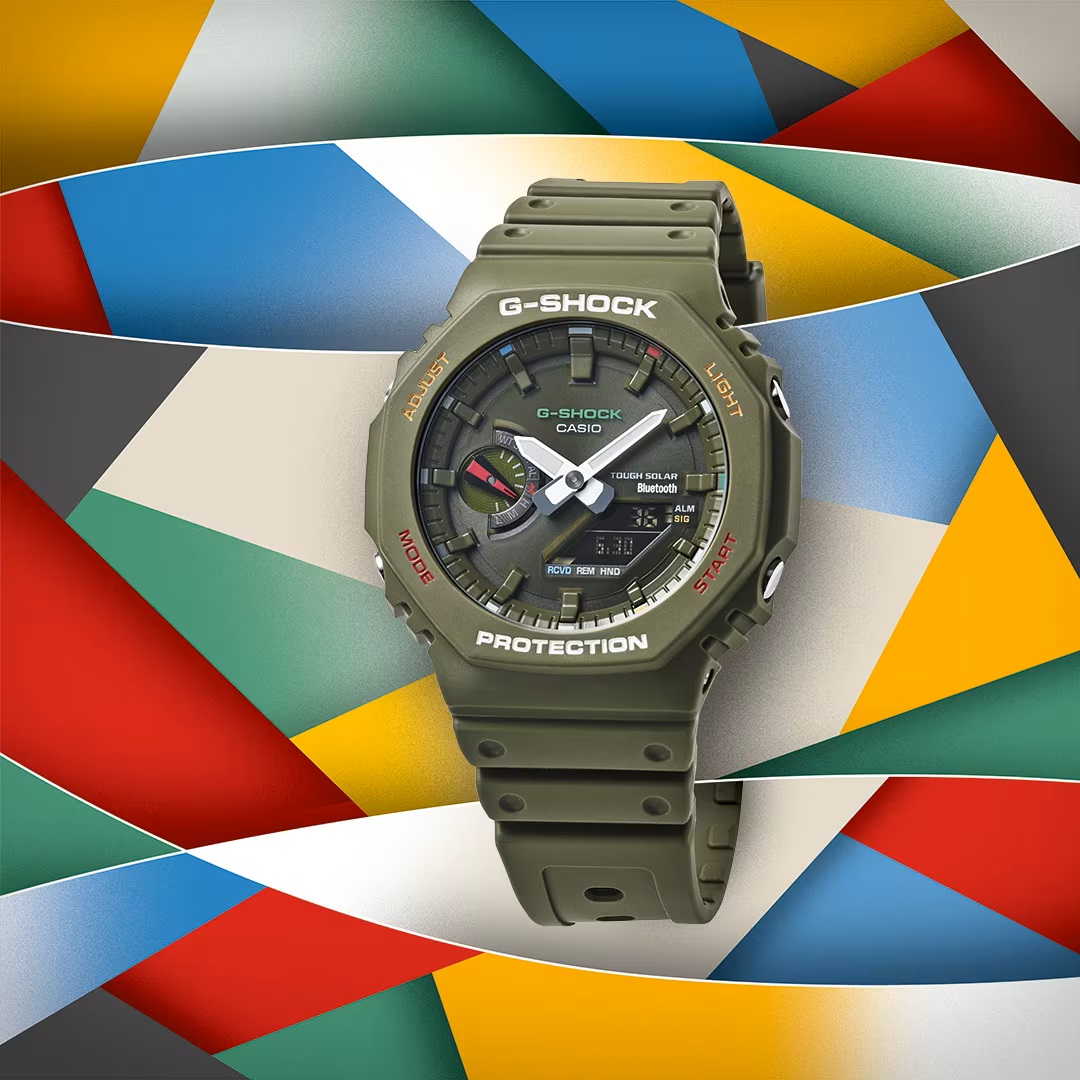 G-Shock GAB2100FC-3A Multi Color Oak Green Dial, 45.4mm