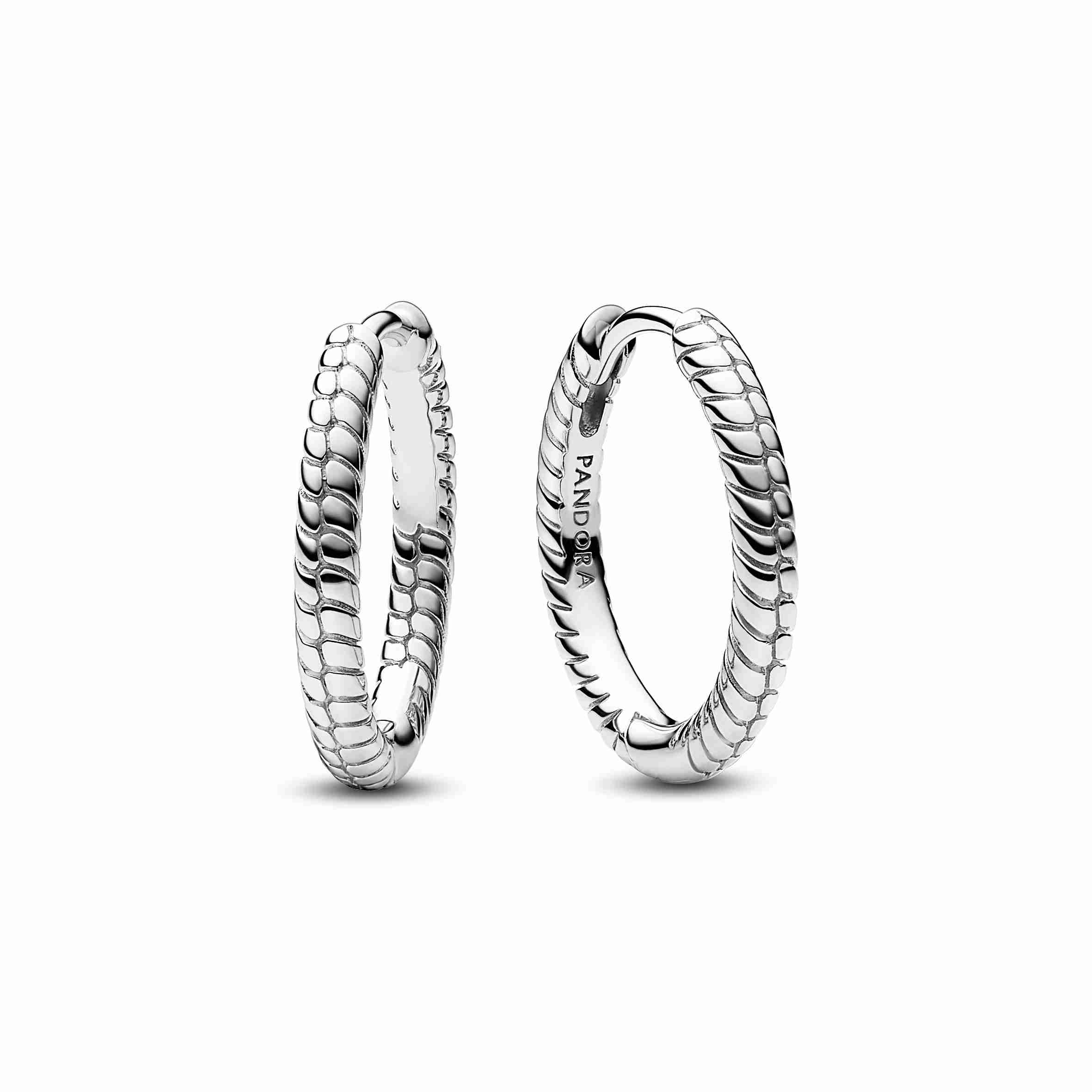 Pandora Pandora Moments Small Charm Hoop Earrings SS