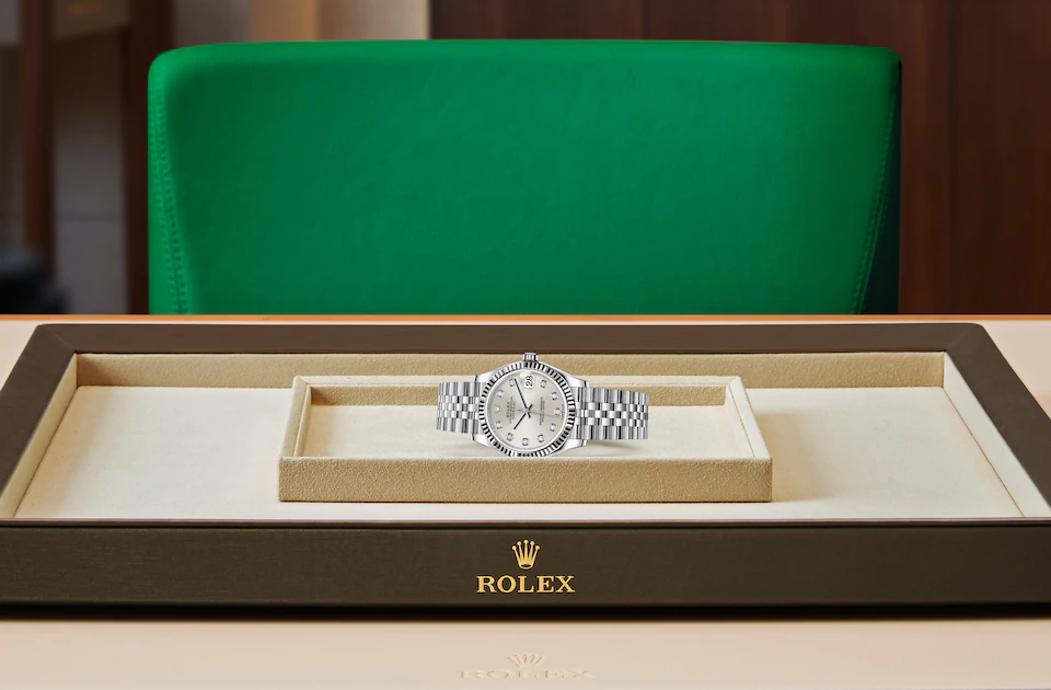 Rolex Datejust 31 Datejust Oyster, 31 mm, Oystersteel and white gold - M278274-0030 at Ben Bridge