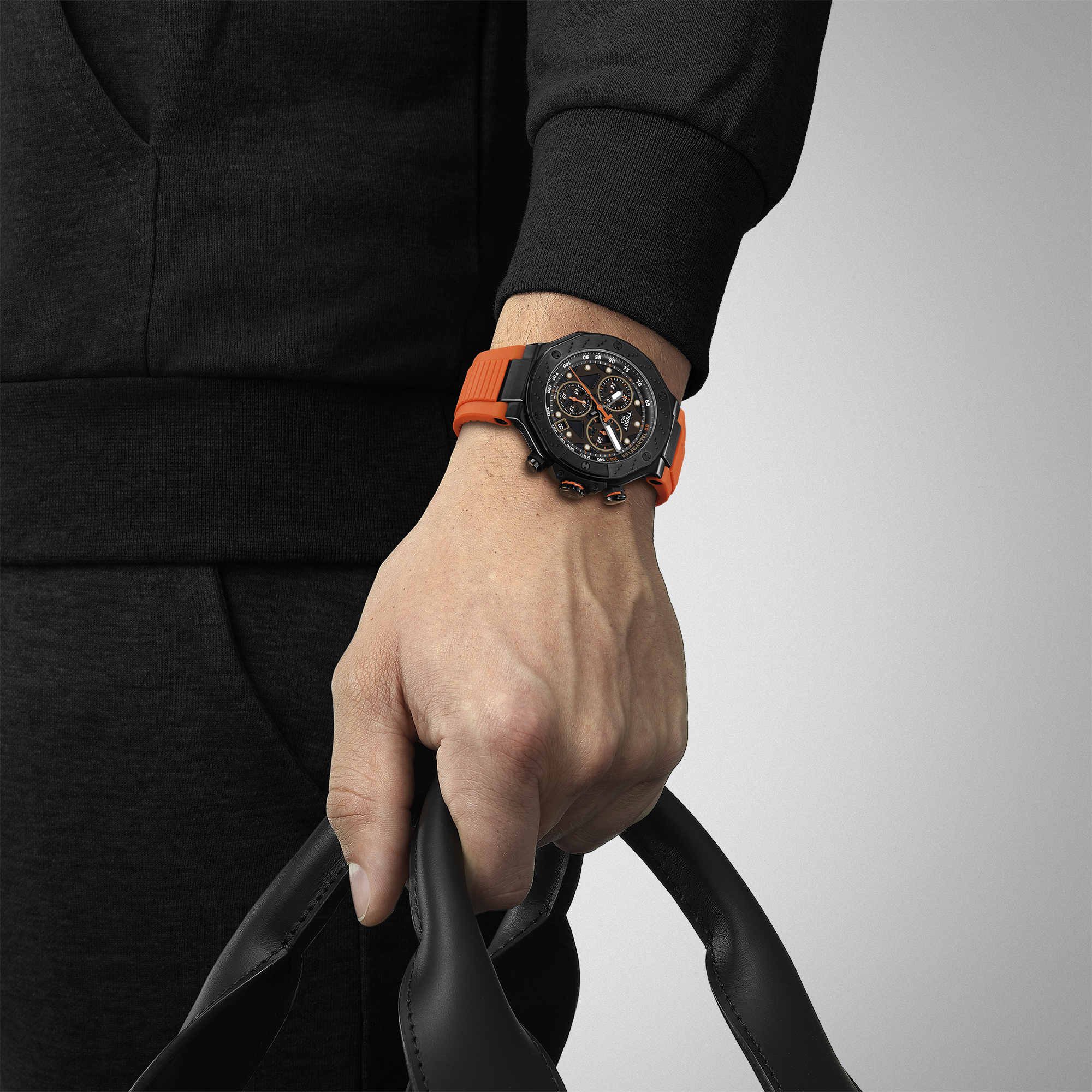 TISSOT T-Race Black Dial Watch, 45mm