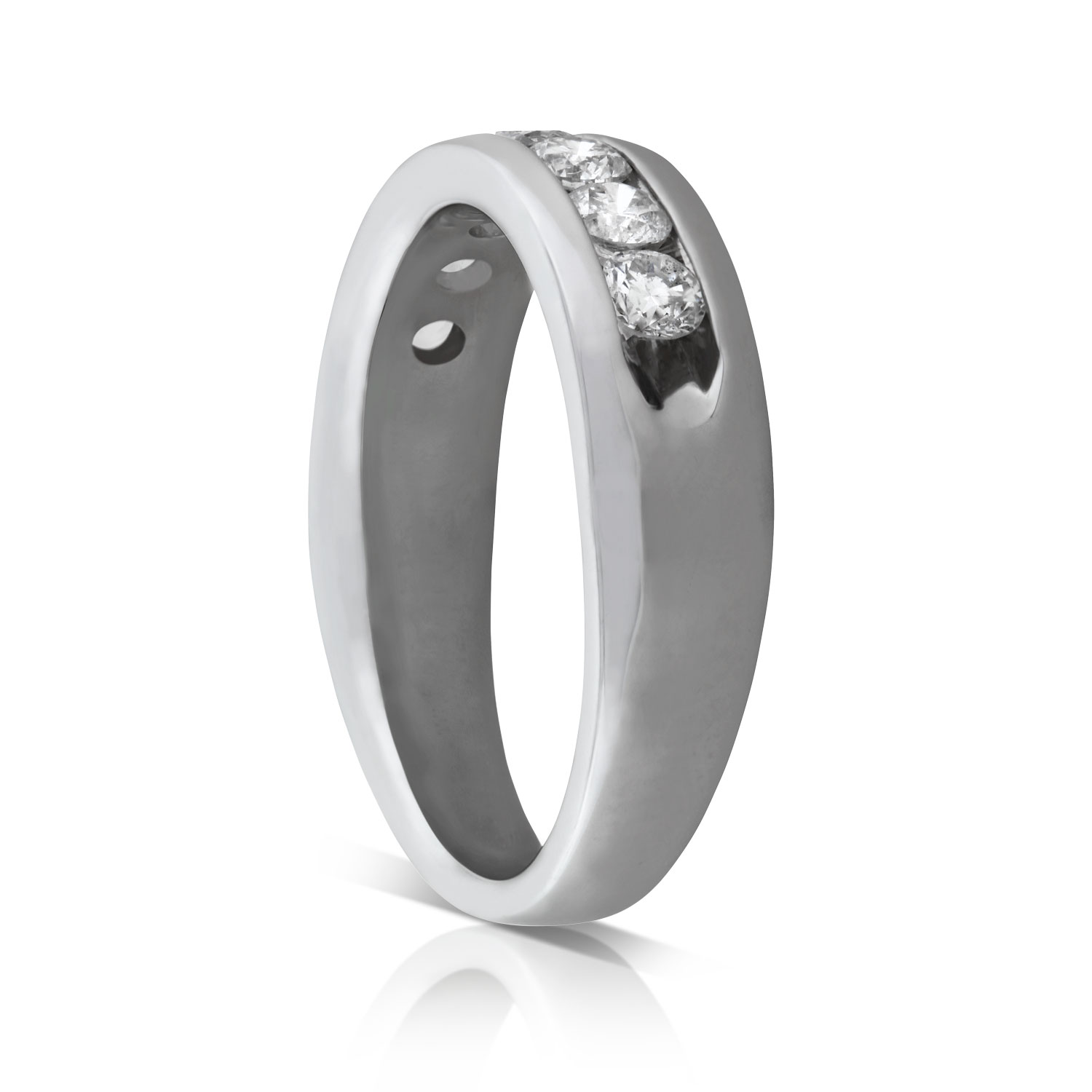 Channel Set Diamond Band 14K