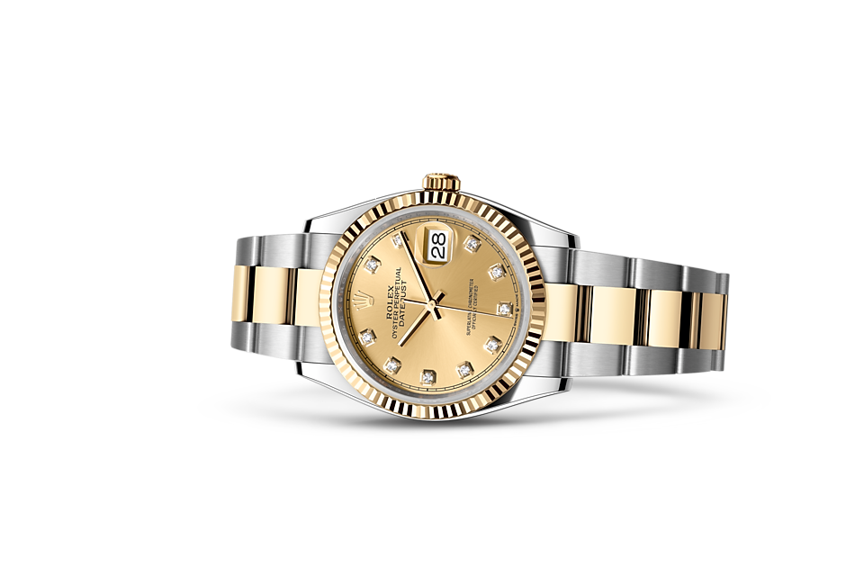 Rolex Datejust 36 Datejust Oyster, 36 mm, Oystersteel and yellow gold - M126233-0018 at Ben Bridge