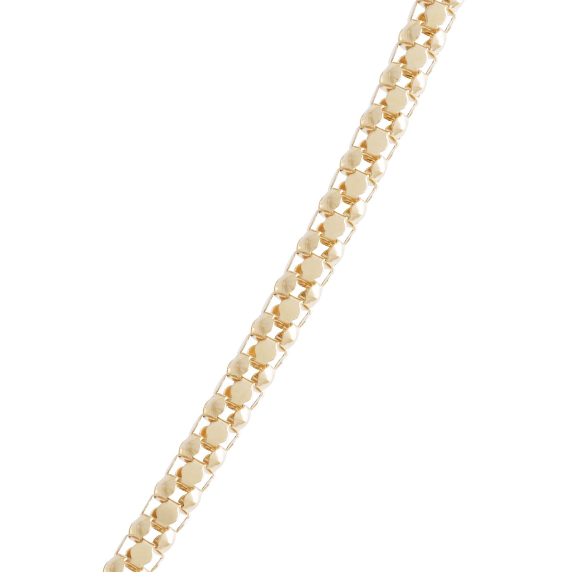 Toscano 18-Inch Popcorn Link Necklace, 14K Yellow Gold