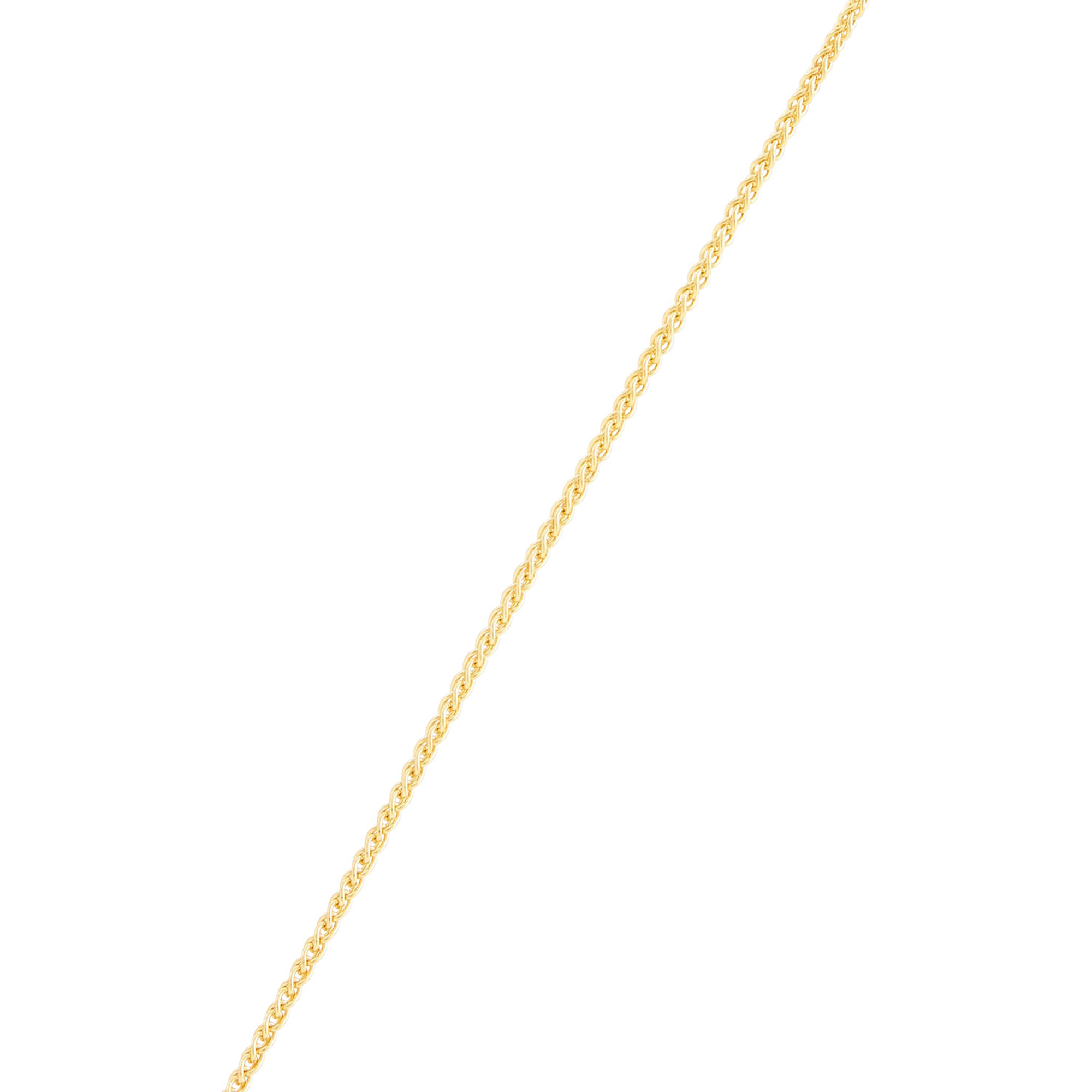 18-Inch Round Wheat Chain Necklace, 14K Yellow Gold