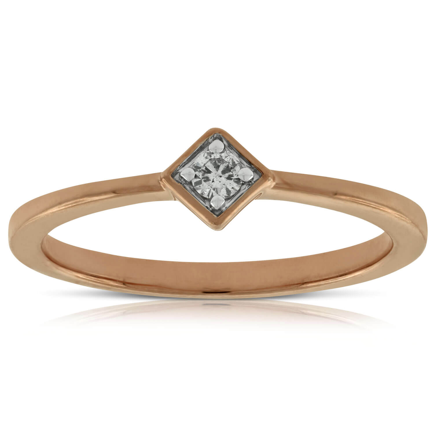 Rose Gold Diamond Promise Ring 14K Ben Bridge Jeweler