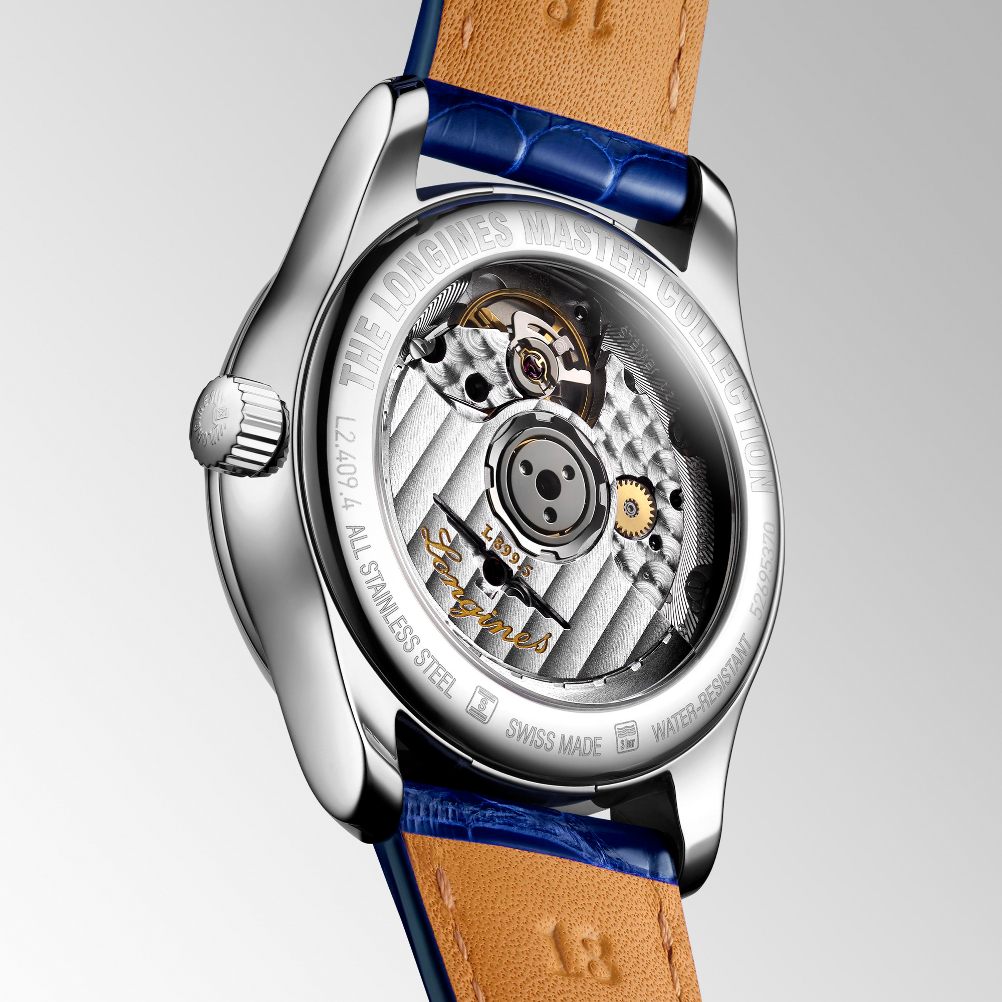 Longines Master Collection Moonphase White Dial Watch, 34mm