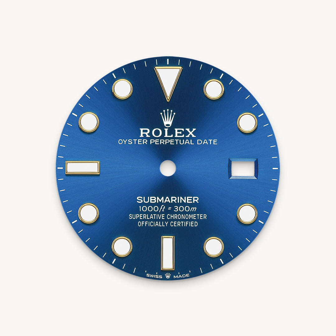 rolex submariner in yellow rolesor - combination of oystersteel and yellow gold, m126613lb-0002 - royal blue dial - ben bridge