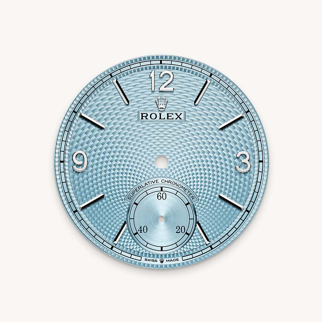 rolex 1908 in platinum, m52506-0003 - ice-blue dial - ben bridge