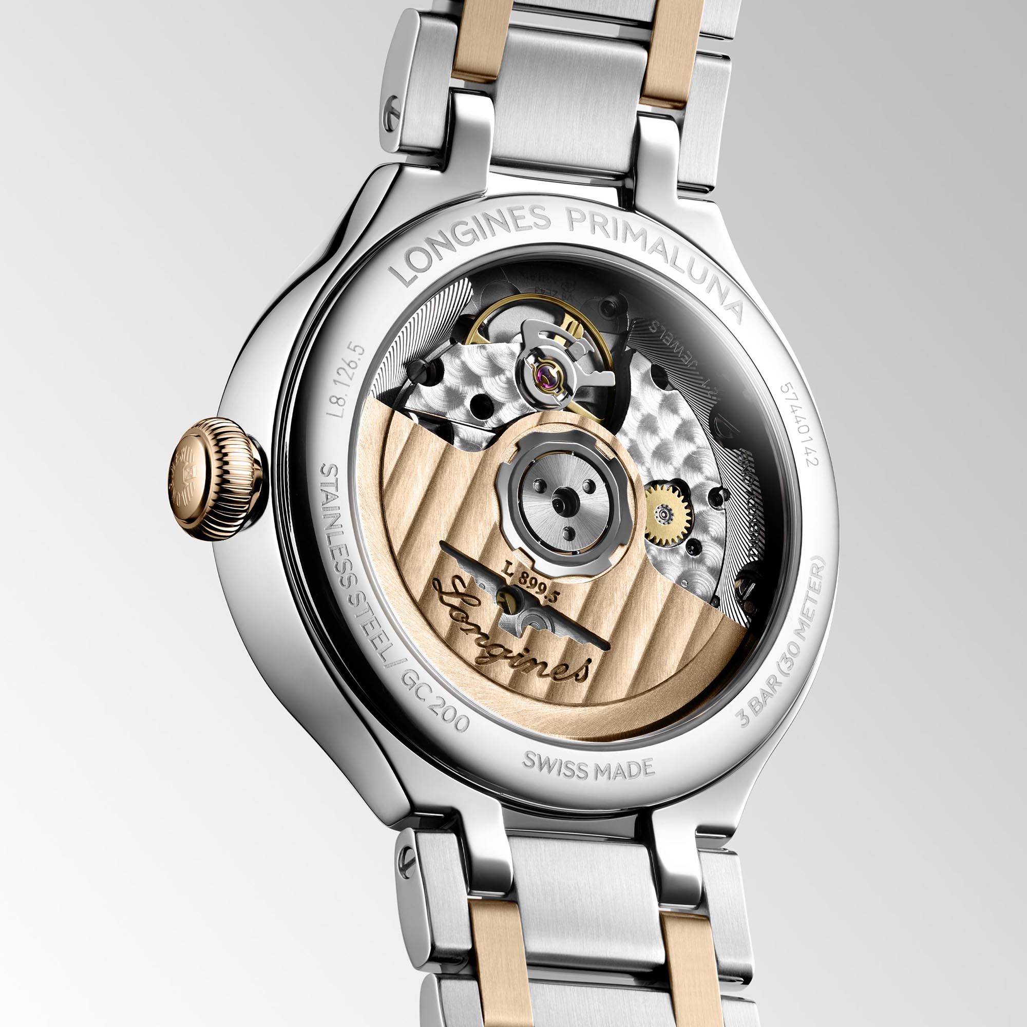 Longines Primaluna Moonphase White Dial Watch, 34mm