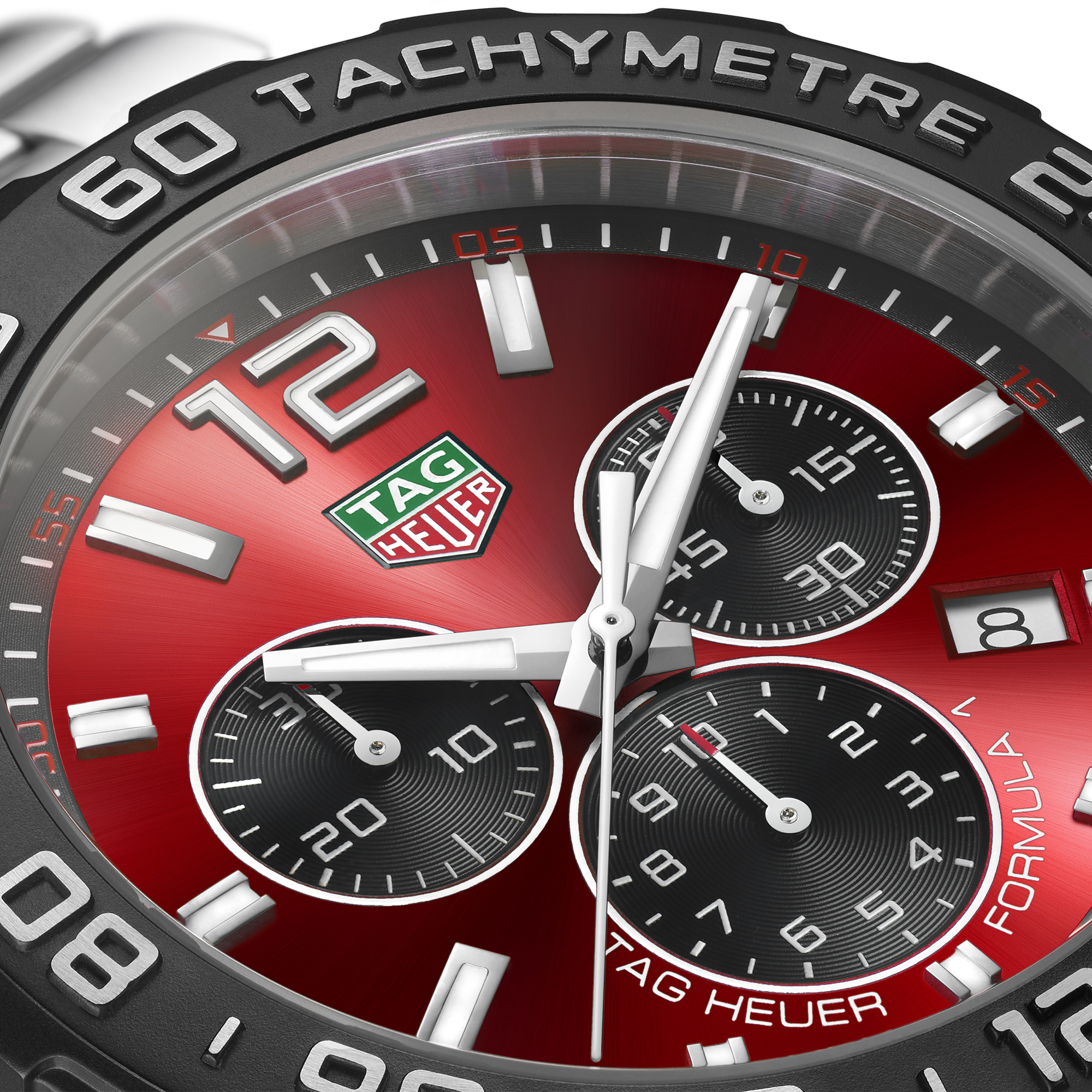TAG Heuer Formula 1 Chronograph Red Dial Watch, 43mm