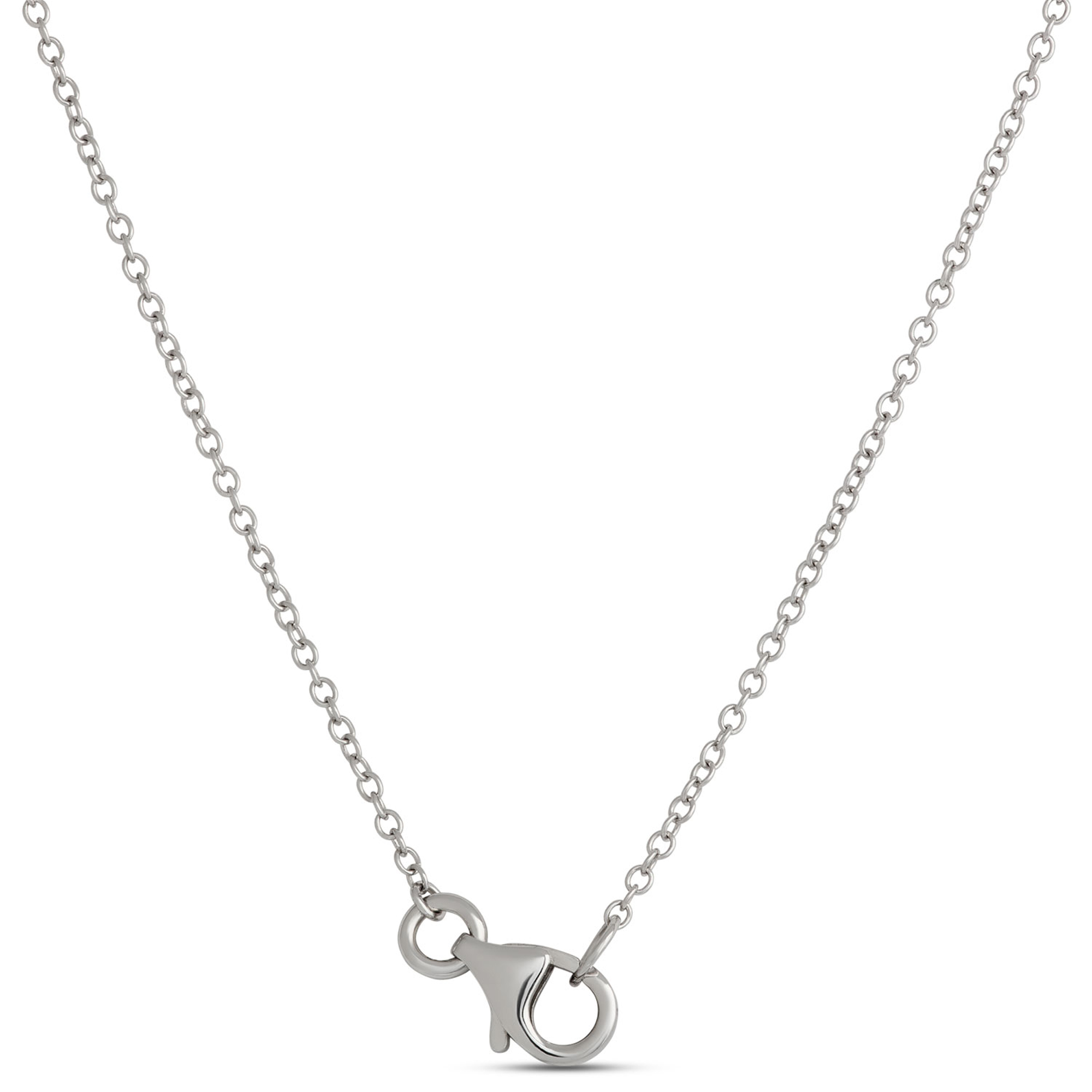 Classic Heart Shaped Diamond Cluster Pendant, ⅓ Carat Total Weight, 14K White Gold
