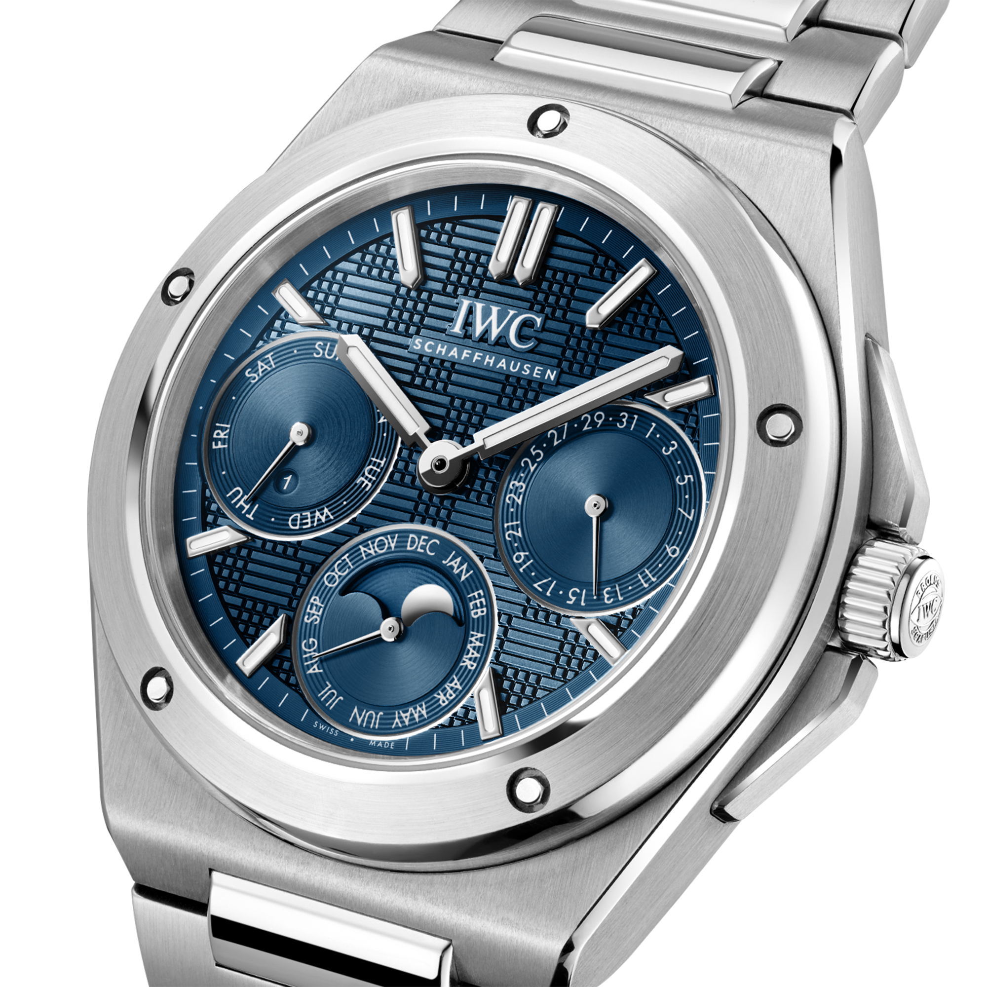 IWC Ingenieur Blue Dial Watch, 41.6mm