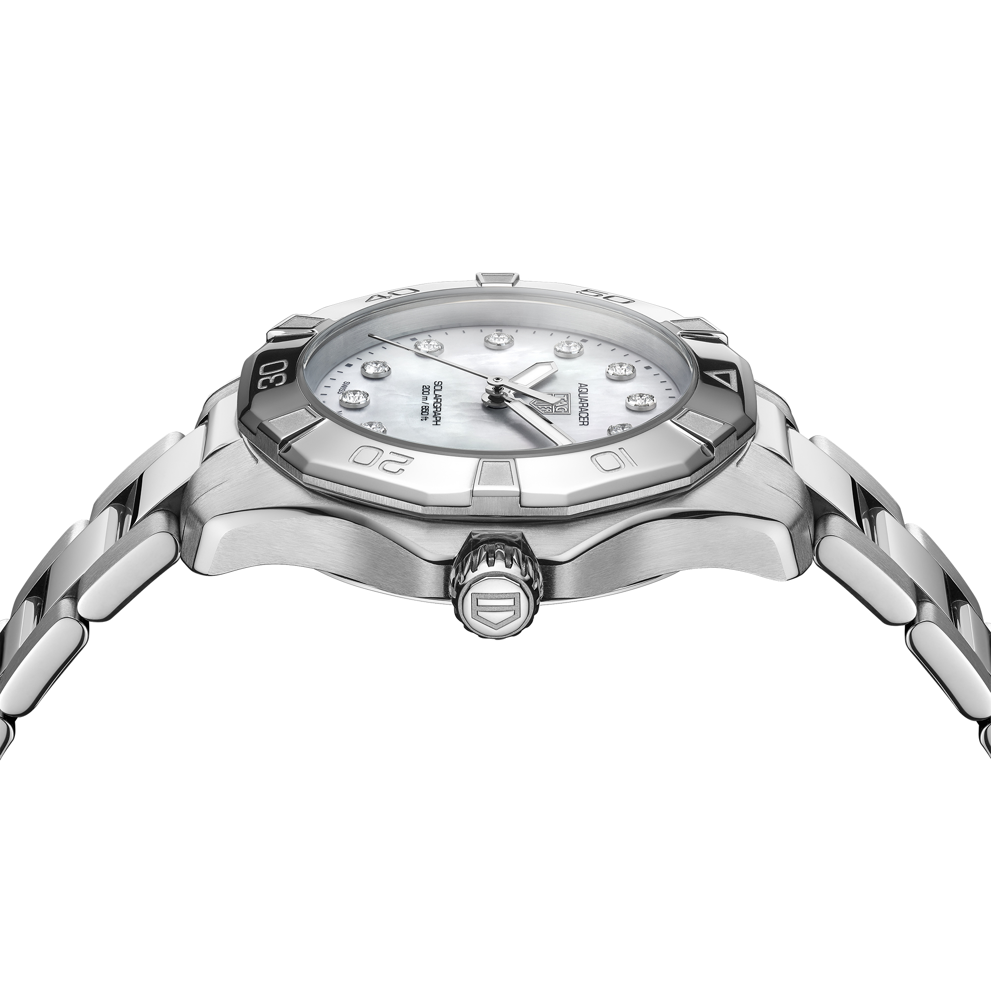 TAG Heuer Aquaracer Professional 200 Solargraph White Dial, 34mm