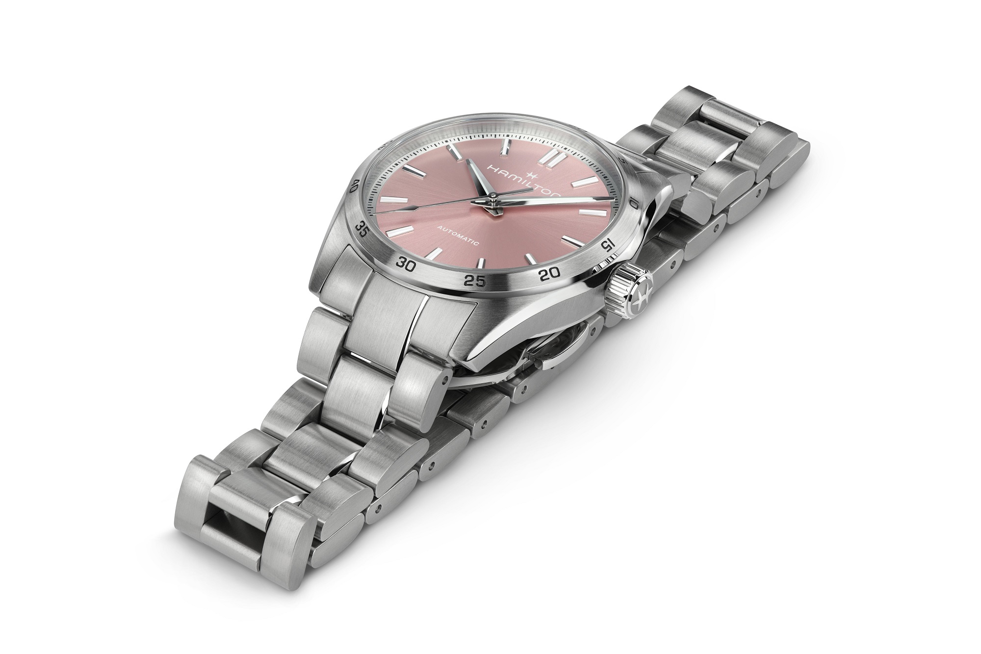 Hamilton Jazzmaster Performer Auto Watch Pink Dial, 34mm