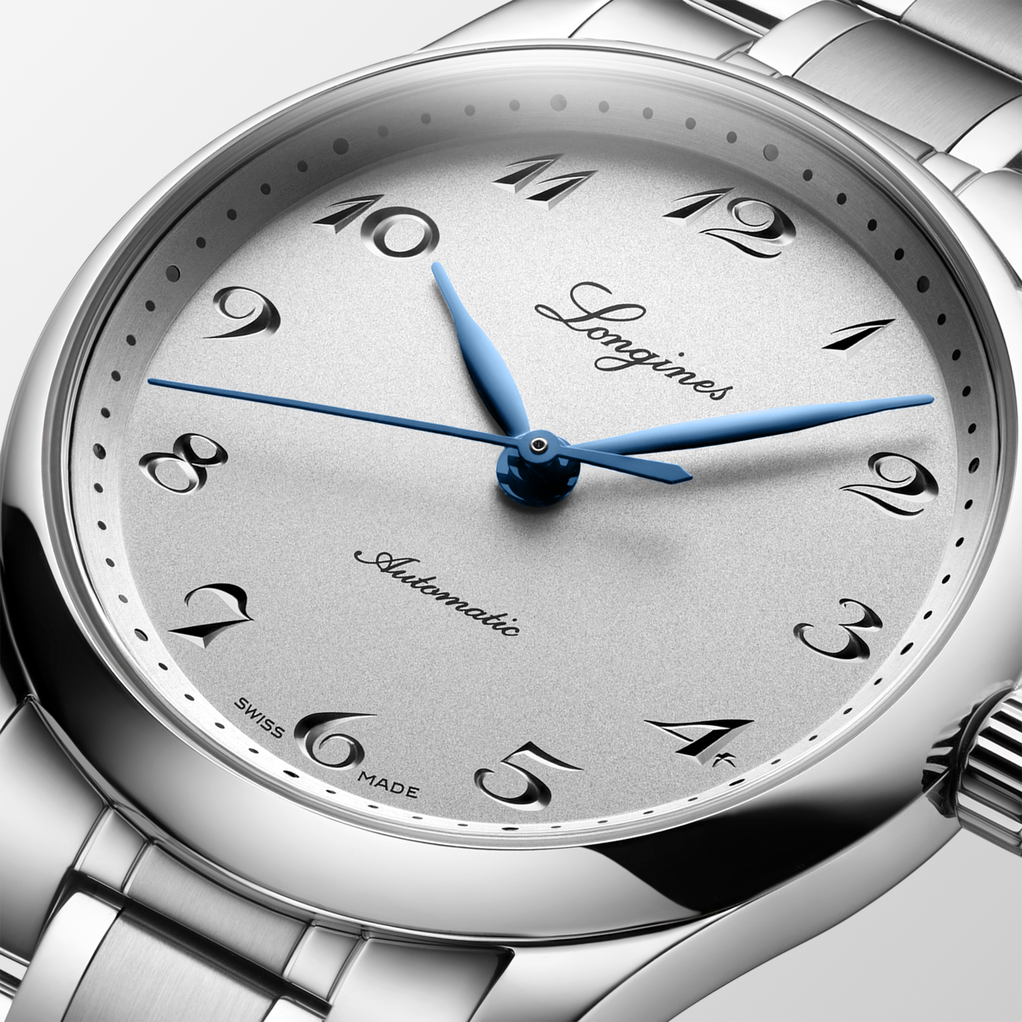 Longines Master Collection Silver Dial Watch, 34mm