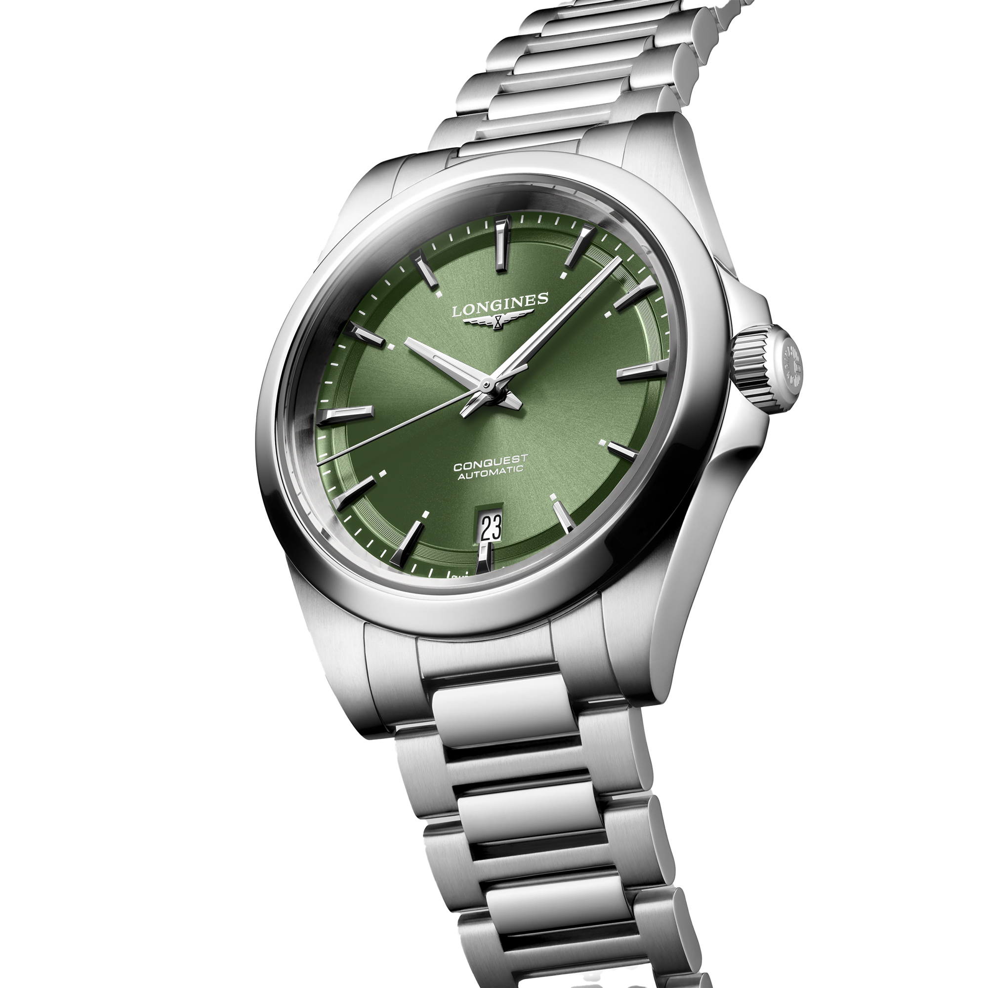 Longines Conquest Green Dial Watch, 38mm