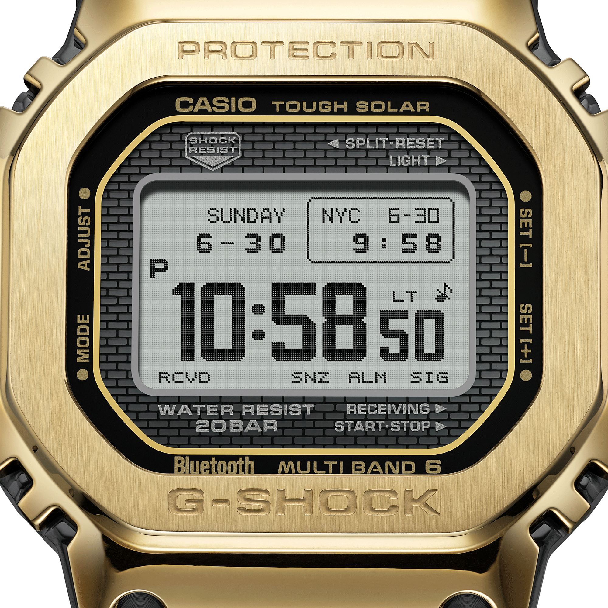 G-Shock 5000 Series Full Metal Grey Dial Watch, 43.6mm